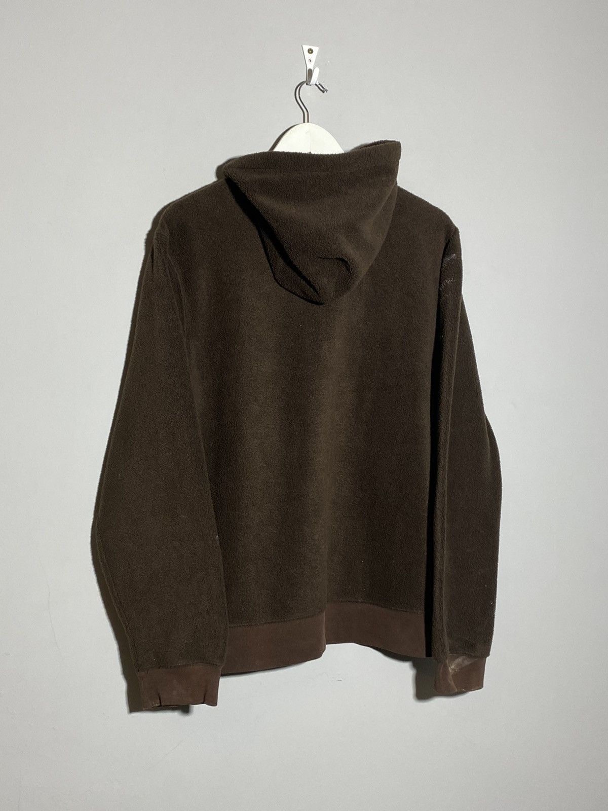 Gap 🔥 Y2K GAP BROWN FLEECE HOODIE DISTRESSED WORKWEAR VIBES Size US M / EU 48-50 / 2 - 2 Thumbnail
