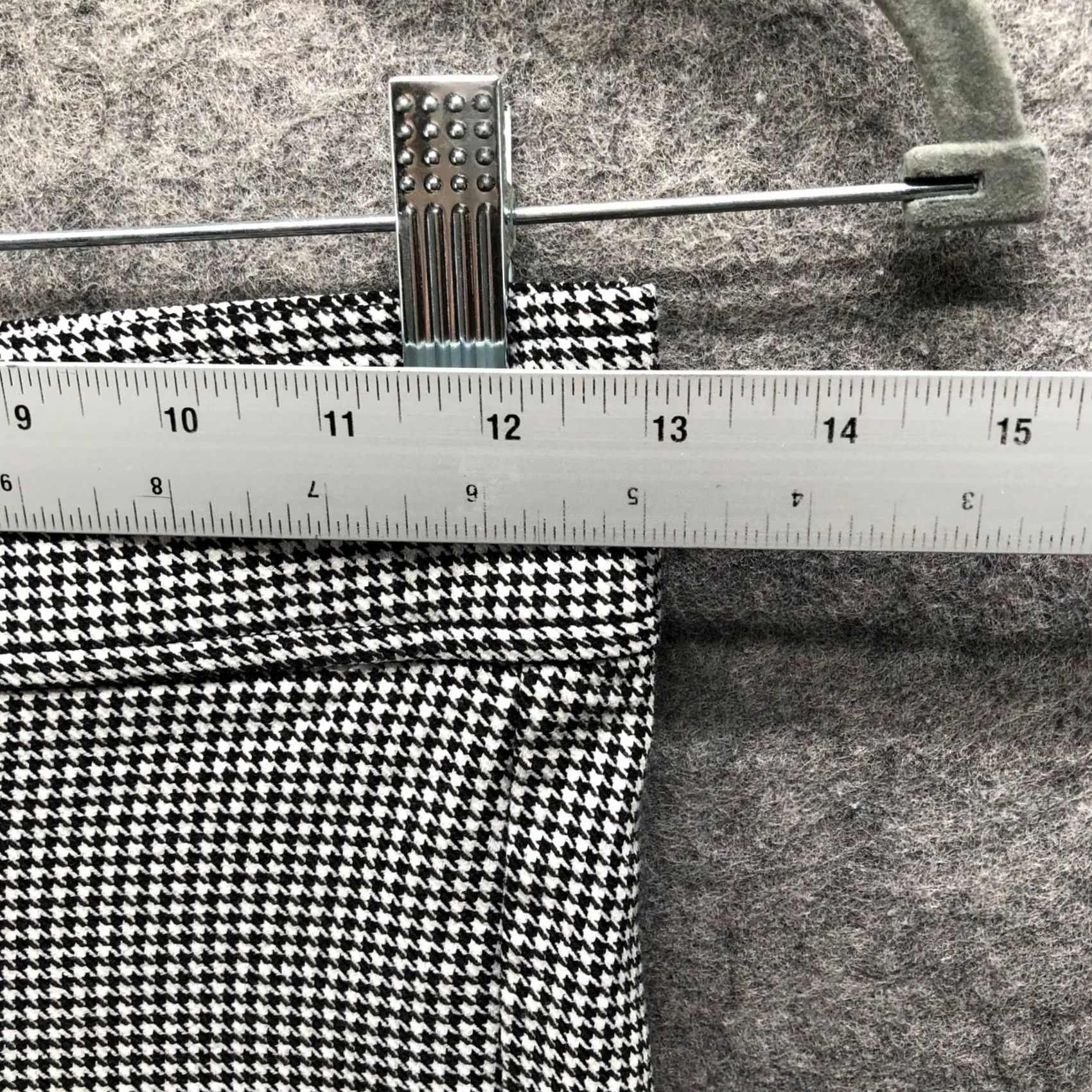 Zara Zara High Waisted Legging Pants Womens S Black White Houndstooth Ponte Skinny Size 28" / US 6 / IT 42 - 5 Thumbnail