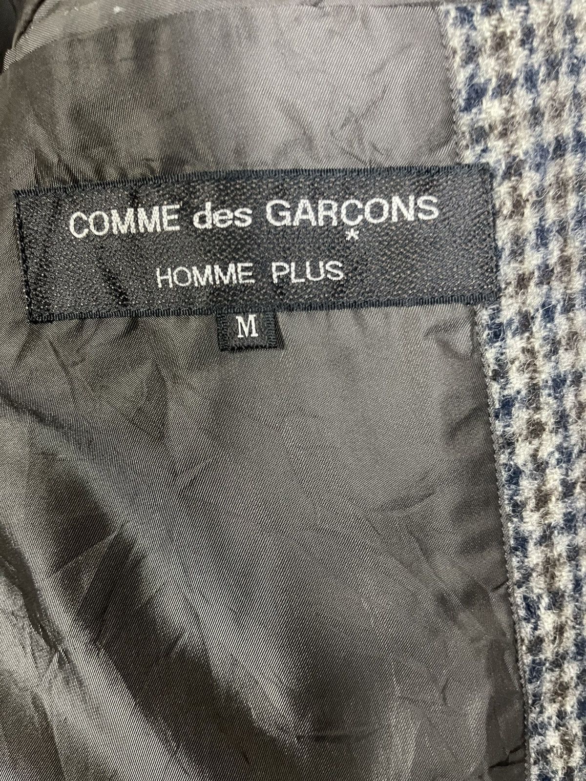Comme des Garcons Homme Plus Archive COMME des GARÇONS HOMME PLUS Houndstooth Wool Jacket Size US M / EU 48-50 / 2 - 3 Thumbnail