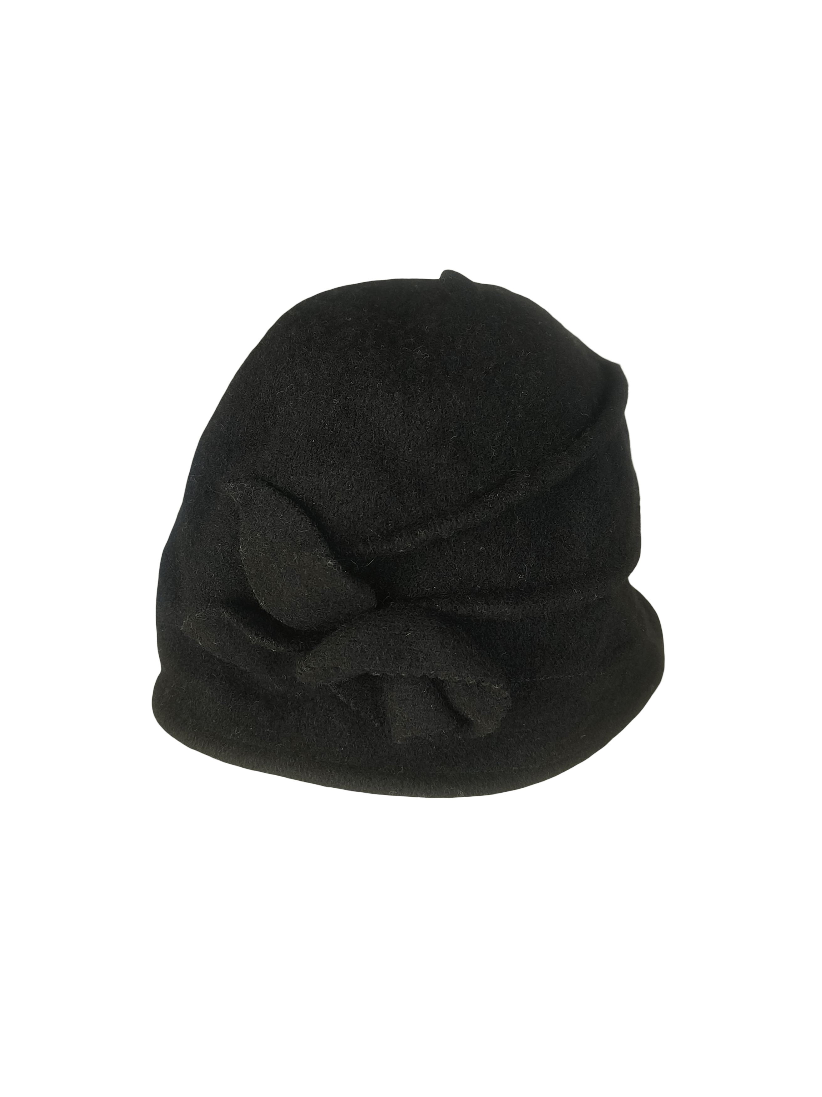 Vintage Mayser Black Wool Vtg Italian Made 1920s Style Women's Hat Size ONE SIZE - 1 Thumbnail