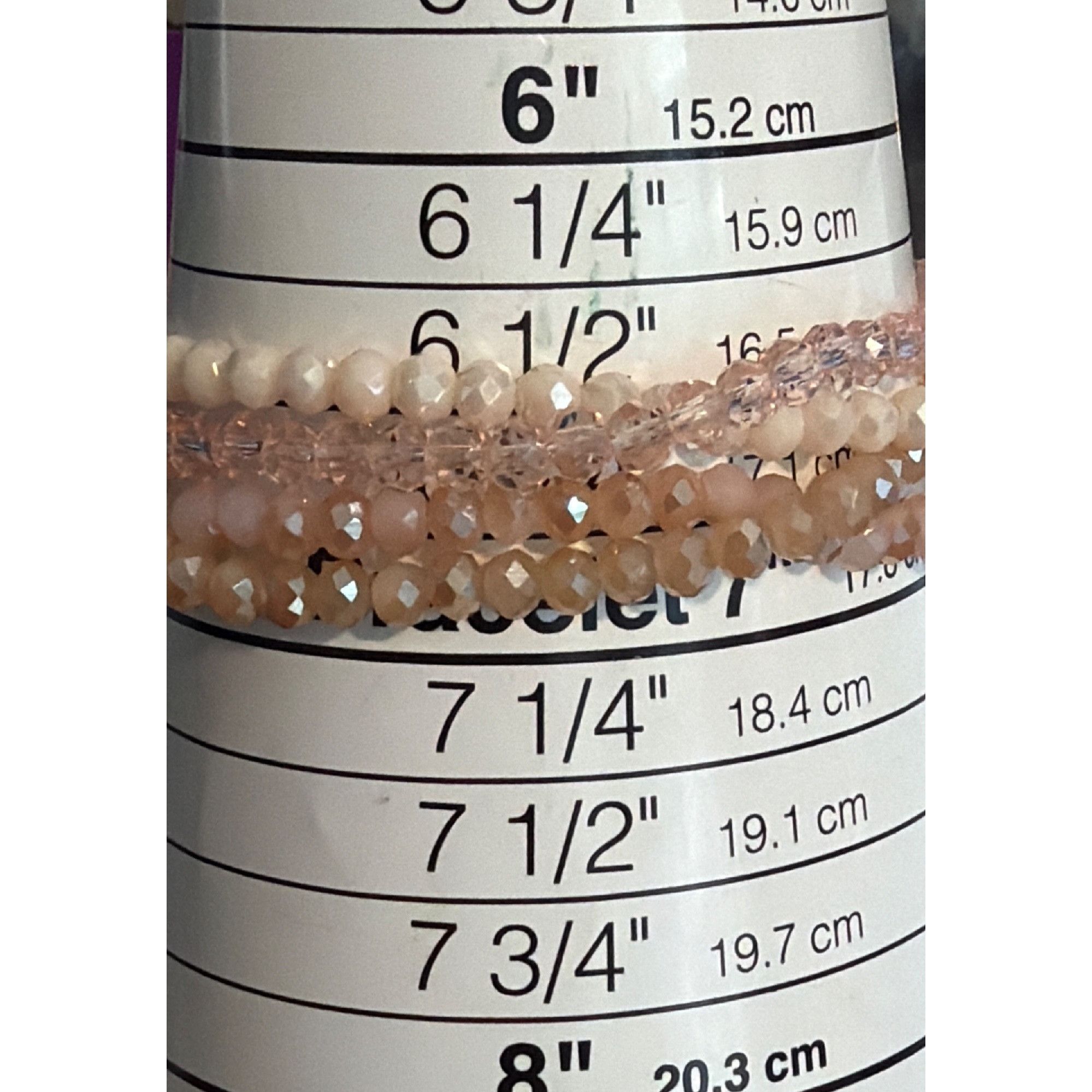 Other Lot of 4 Pink Clear Crystal Glass Quartz Bead Stretch Bracel Size ONE SIZE - 4 Thumbnail