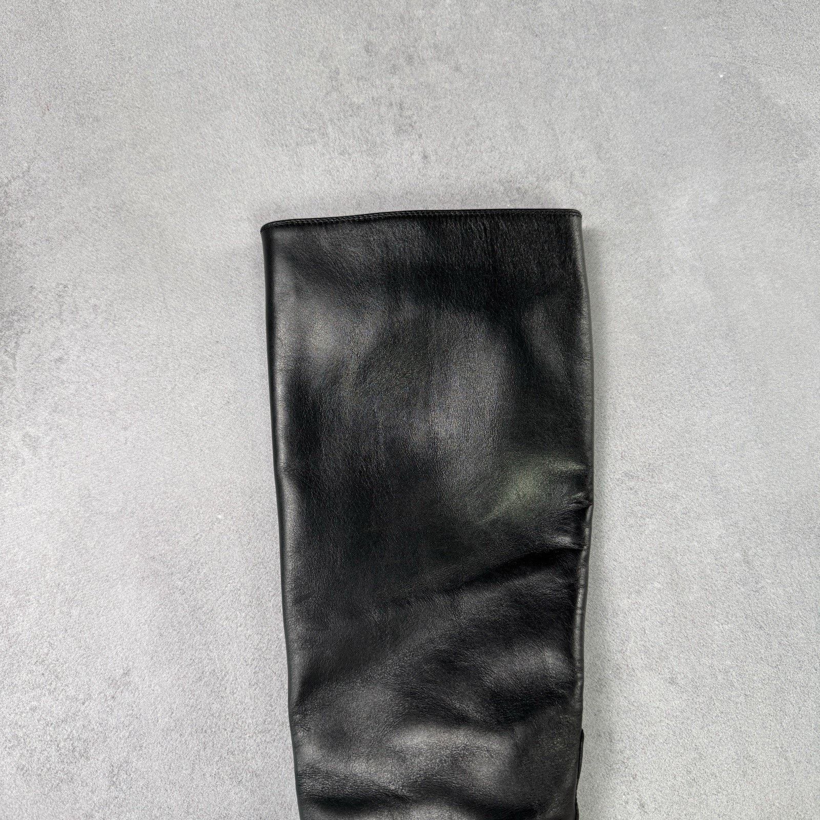 Max Mara MAX MARA Leather Women High Black boots Black Size 38 US 8 Size US 8 / IT 38 - 12 Thumbnail