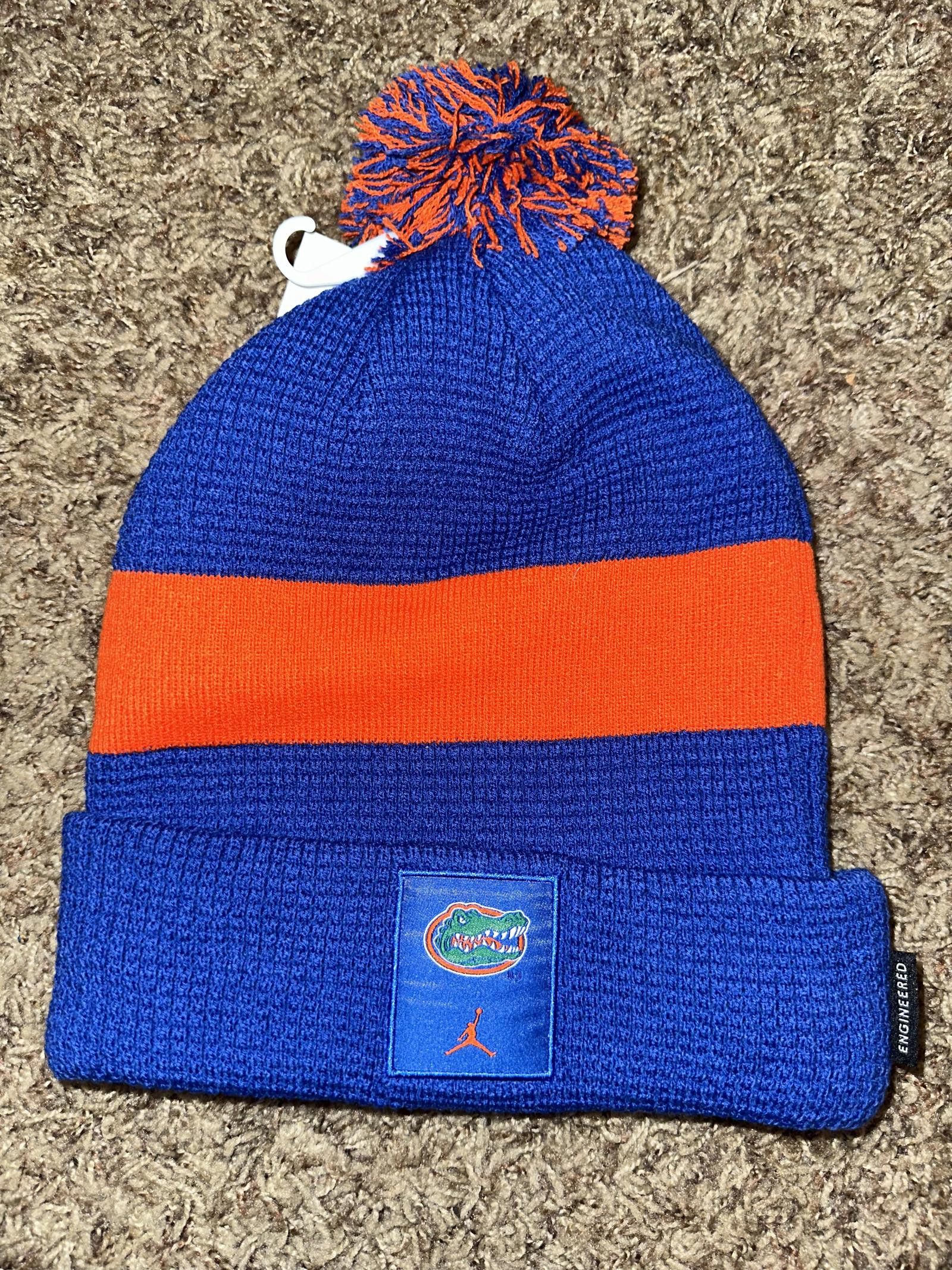 Nike Jordan Sideline Team Florida Gators Cuffed Knit Hat with Pom Size ONE SIZE - 1 Thumbnail