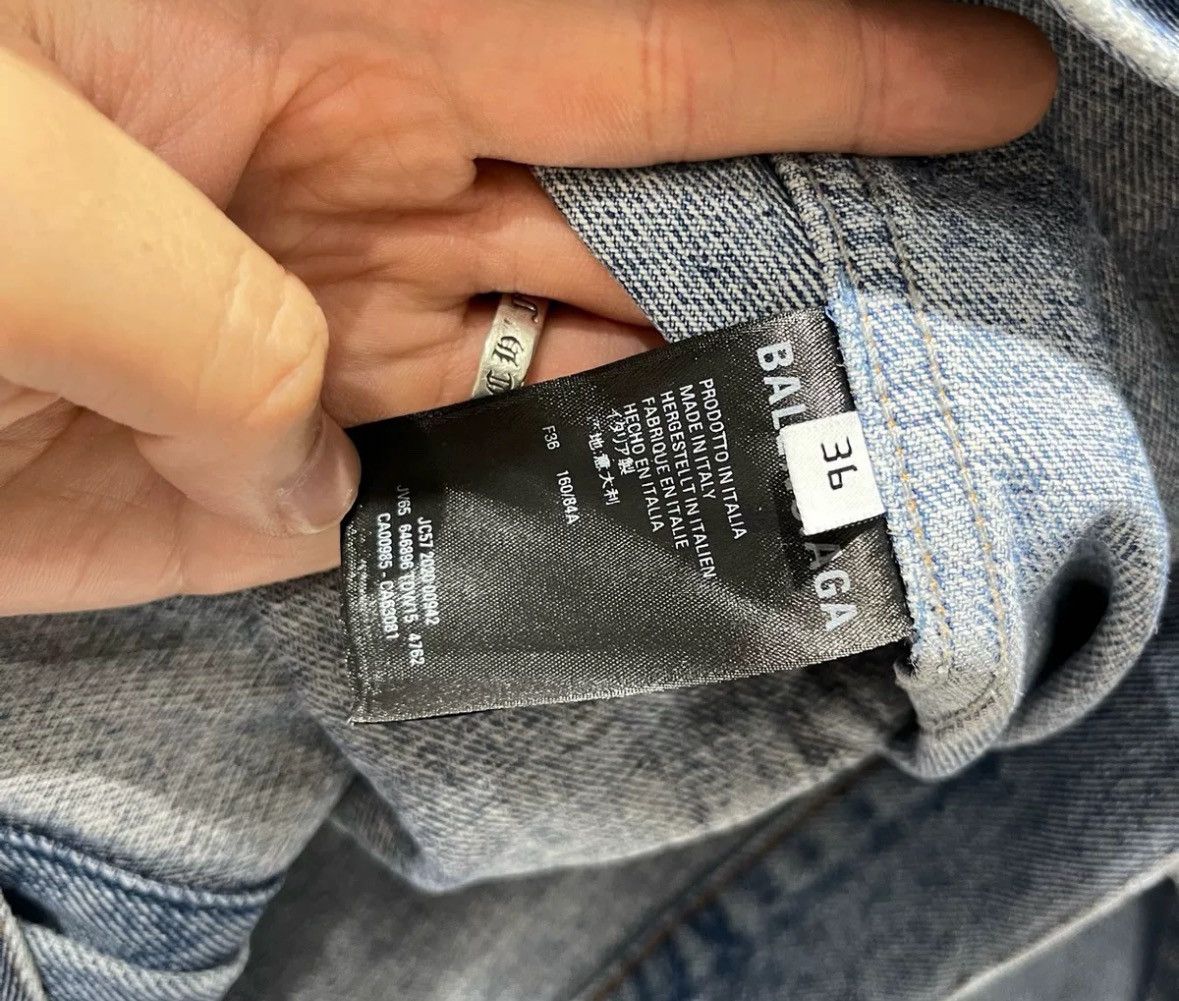 Balenciaga Balenciaga Seven Nation Language Blue Cowboy Coat Size US S / EU 44-46 / 1 - 5 Thumbnail