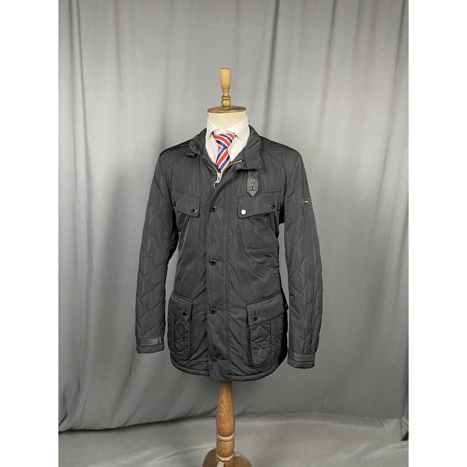 Barbour Barbour International Men's Black Quilted Jacket Size XL Size US XL / EU 56 / 4 - 2 Thumbnail
