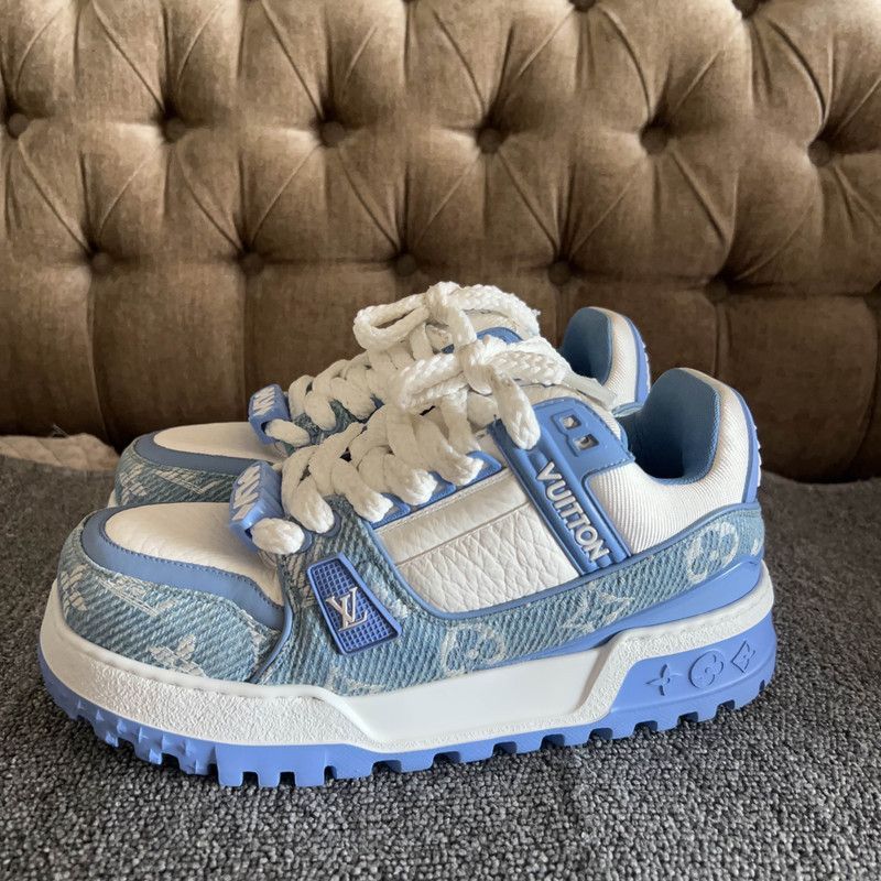 Louis Vuitton Louis Vuitton Trainer Maxi Low-Top Sneakers -2508 Size US 8 / EU 41 - 1 Thumbnail
