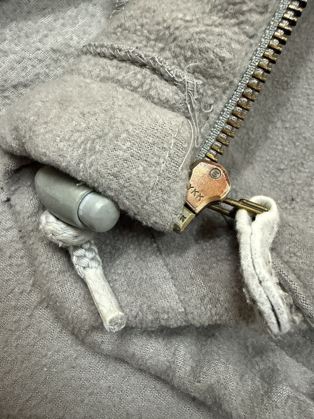 Nike × Vintage Vintage 90s Nike Swoosh Boxy Fleece Zip up Sweater Size US L / EU 52-54 / 3 - 9 Thumbnail