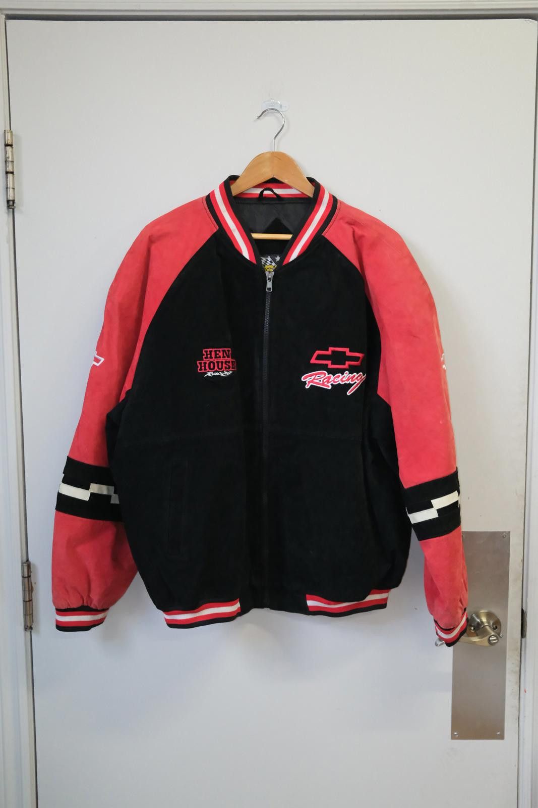 Vintage 90's Essex Hen House Chevrolet Racing Jacket Size L / US 10 / IT 46 - 1 Thumbnail