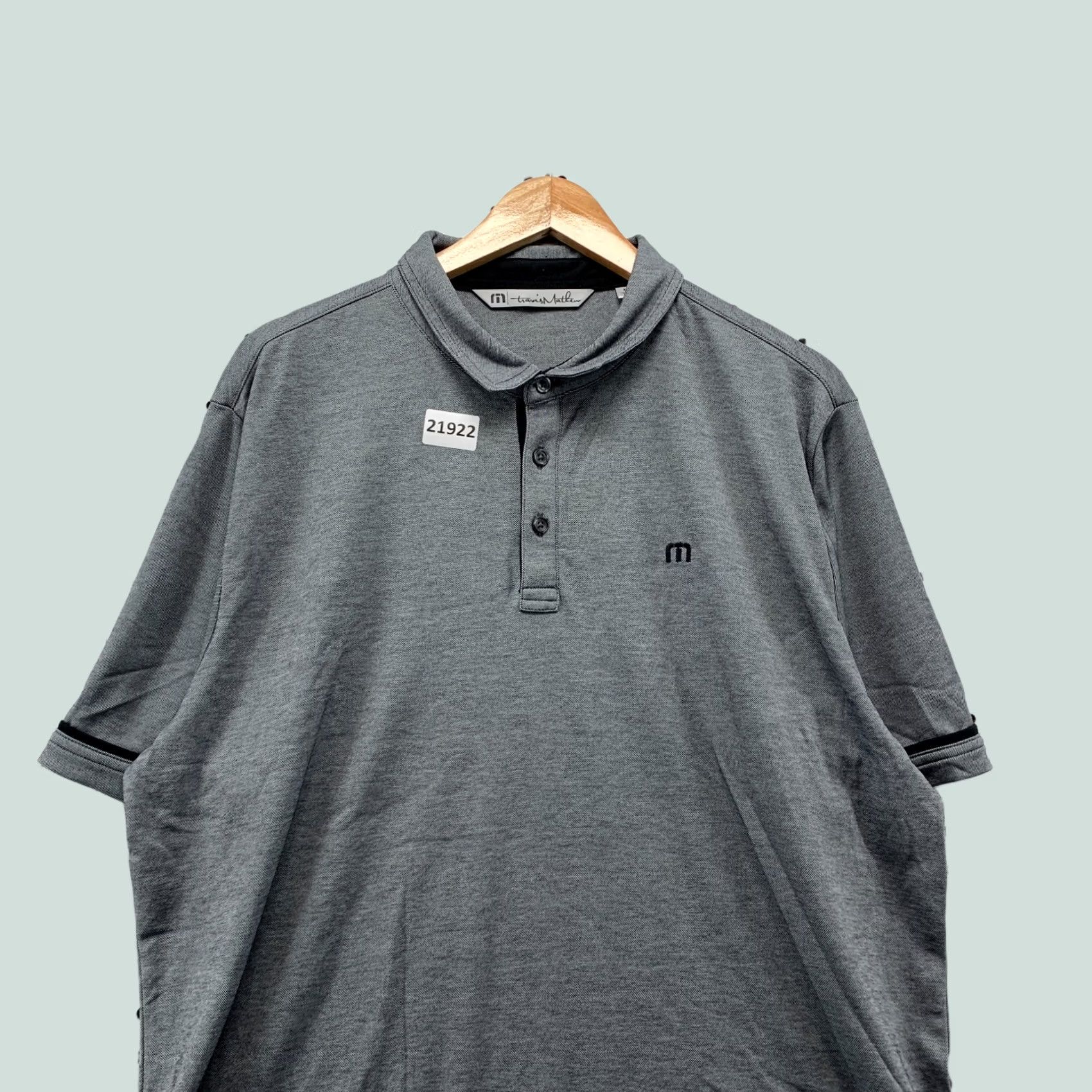 TravisMathew Travis Mathew Polo Shirt Gray Short Sleeve Adults XL Golf Size US XL / EU 56 / 4 - 1 Thumbnail