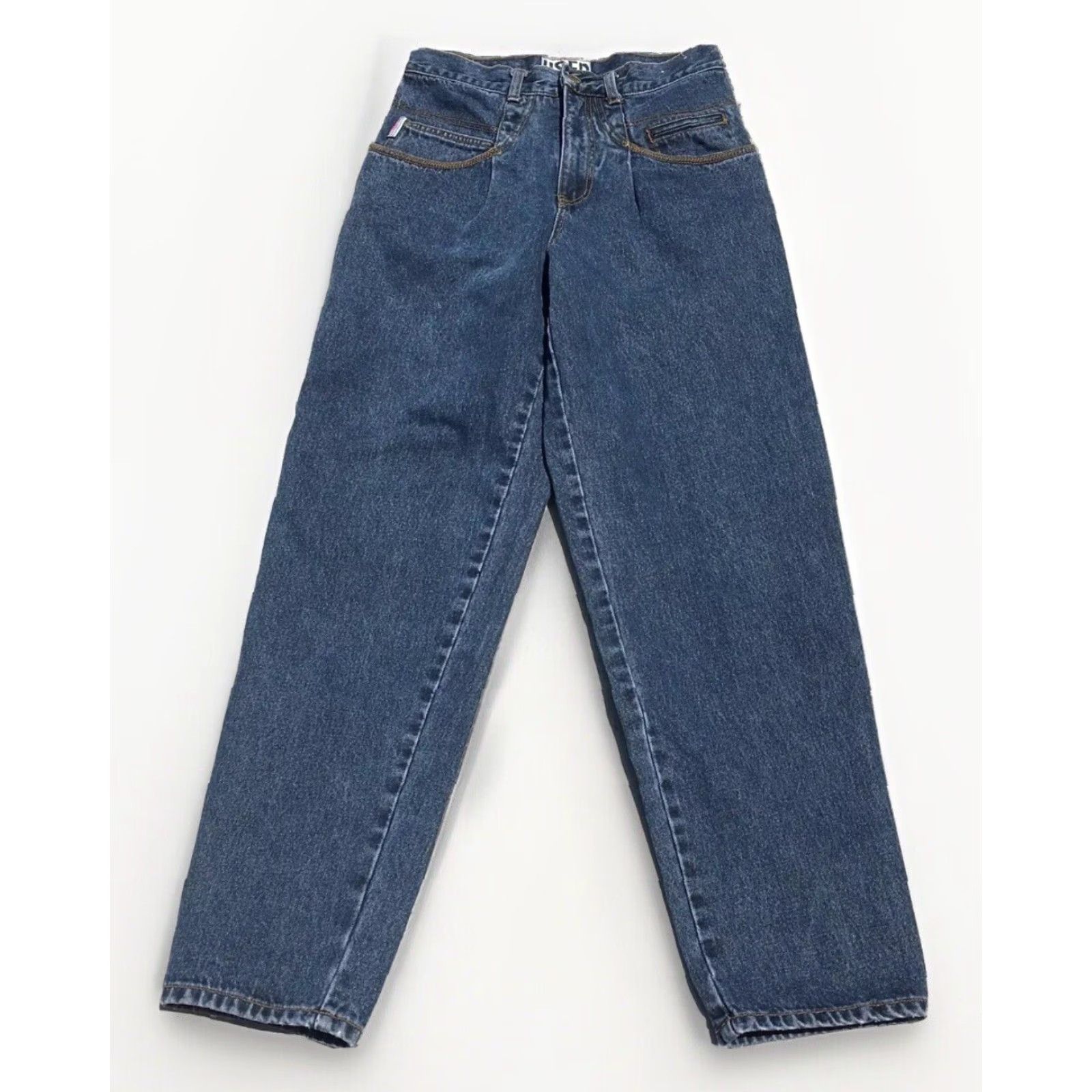 Vintage VINTAGE Get Used Jeans 90s Hip Hop Denim Blue 29 in Waist Mens Womens 1990s Size 29" - 5 Thumbnail