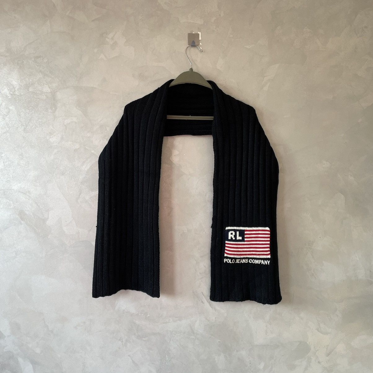 Polo Ralph Lauren × Vintage Vintage Polo Ralph Lauren Flag Knit Wool Scarf Size ONE SIZE - 2 Thumbnail