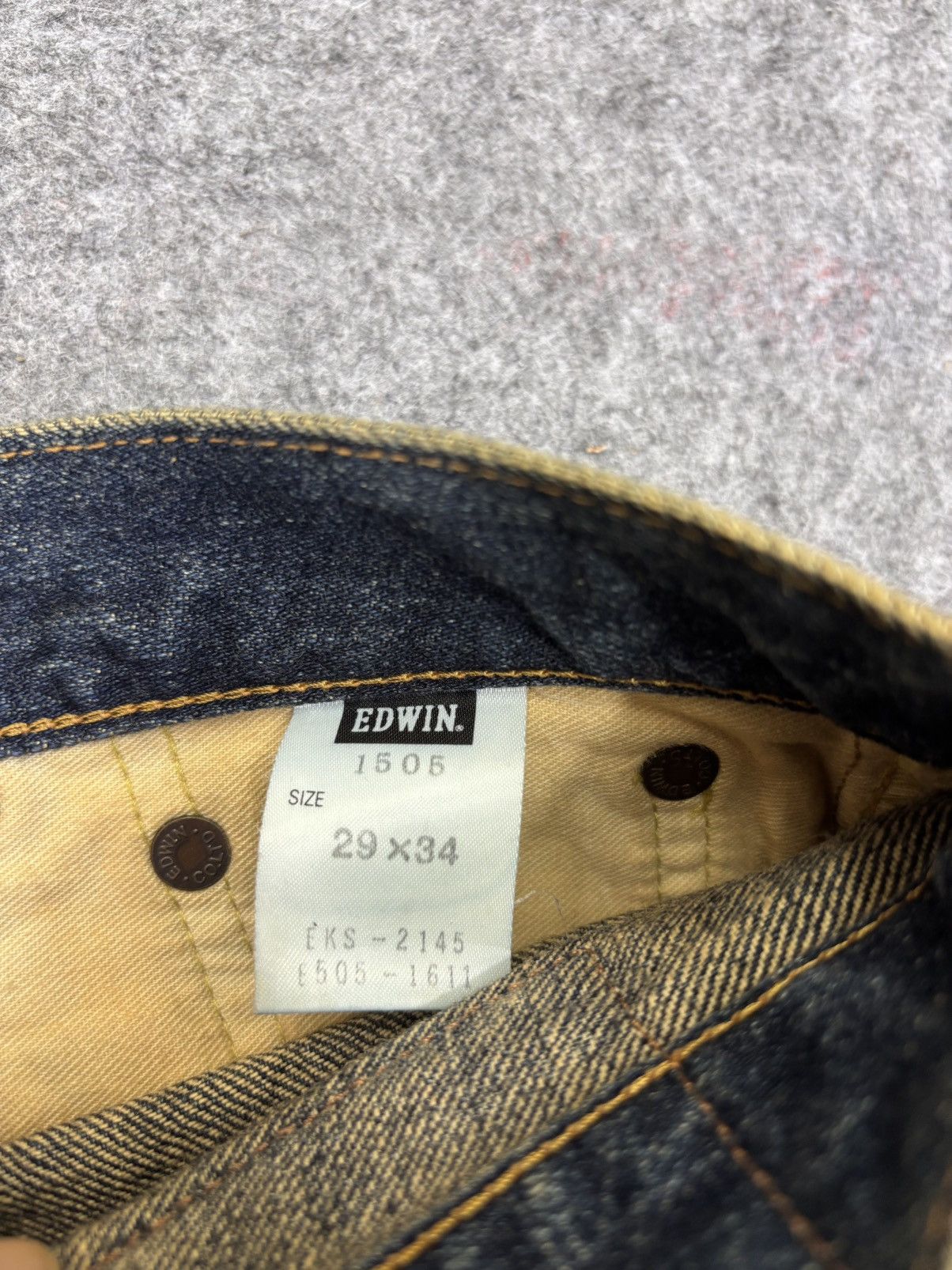 Edwin 💥Rusty Wash Wide💥Vintage Edwin Wide Denim F857 Size US 29 - 13 Thumbnail