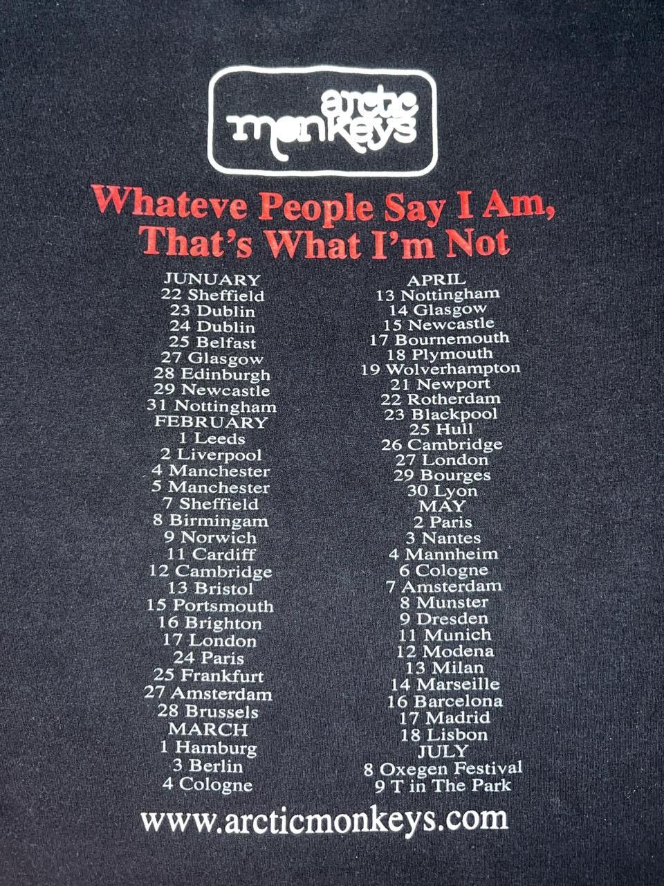 Band Tees Arctic Monkeys 2006 Tour T-Shirt Size US M / EU 48-50 / 2 - 4 Thumbnail