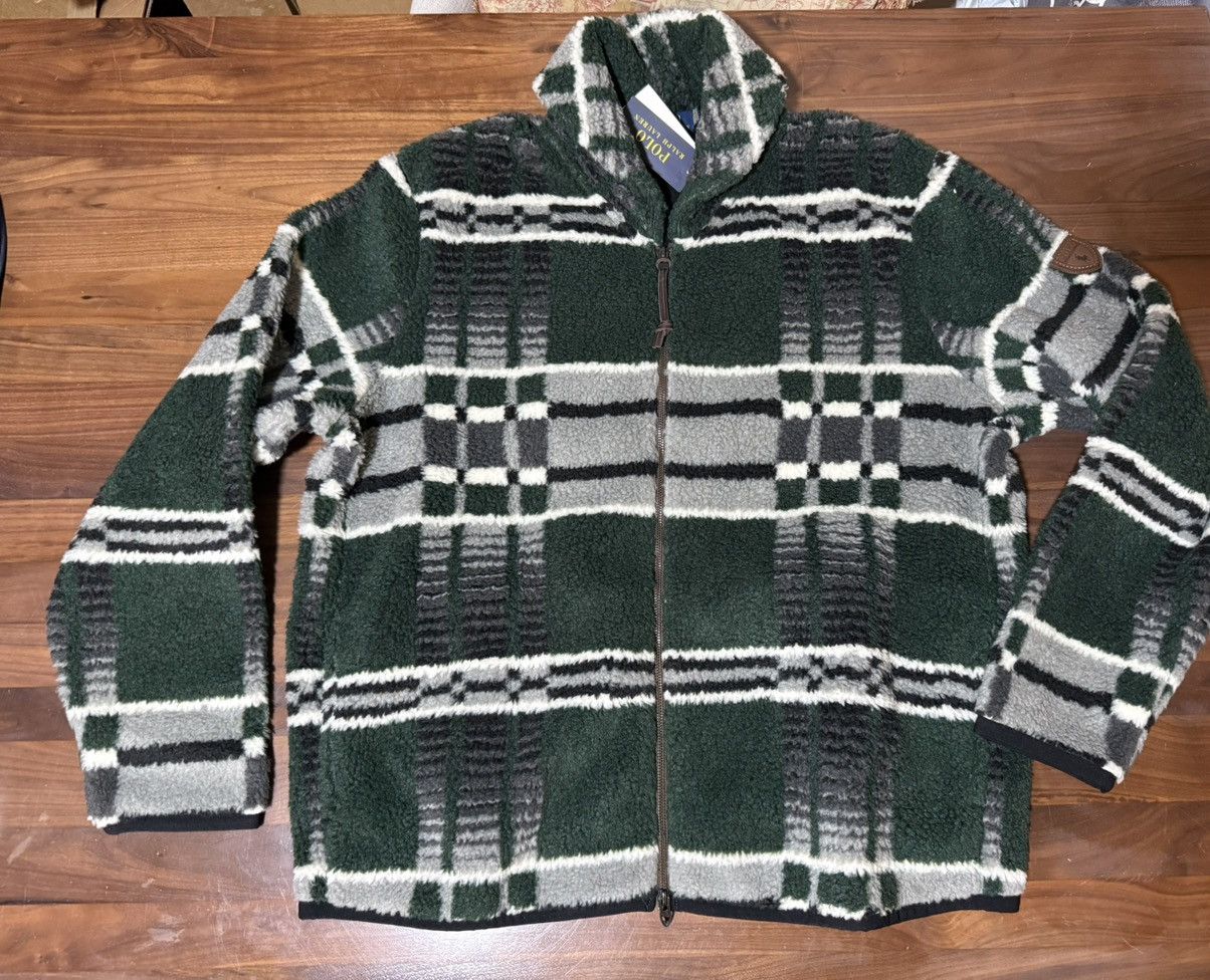 Polo Ralph Lauren Polo Ralph Lauren Geometric-Print Pile Fleece Jacket Large Size US L / EU 52-54 / 3 - 6 Thumbnail