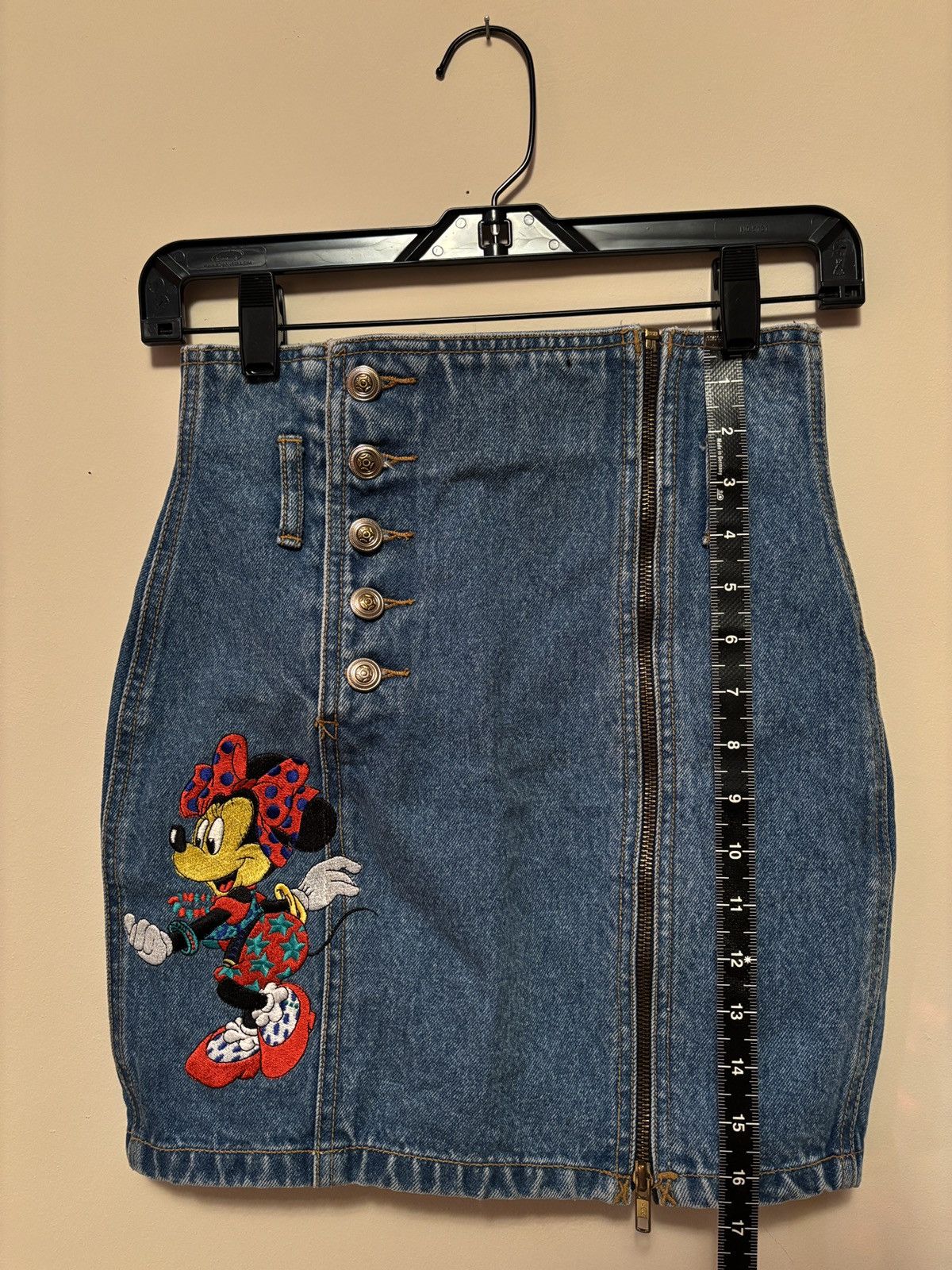 Vintage Minnie Mouse mini pencil skirt Size 26" / US 2 / IT 38 - 4 Thumbnail