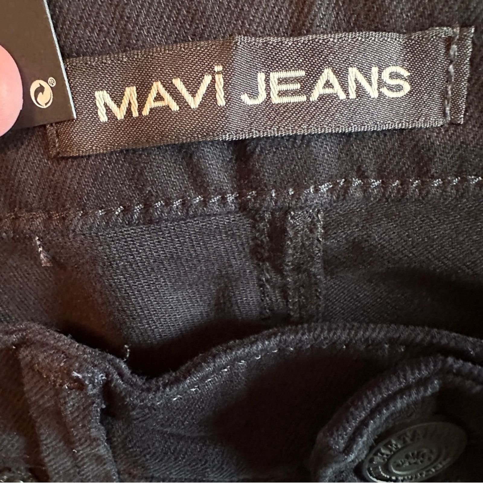 Mavi Mavi James Skinny Mid Rise Jeans in Black Brooklyn NEW Size US 28 / EU 44 - 6 Thumbnail