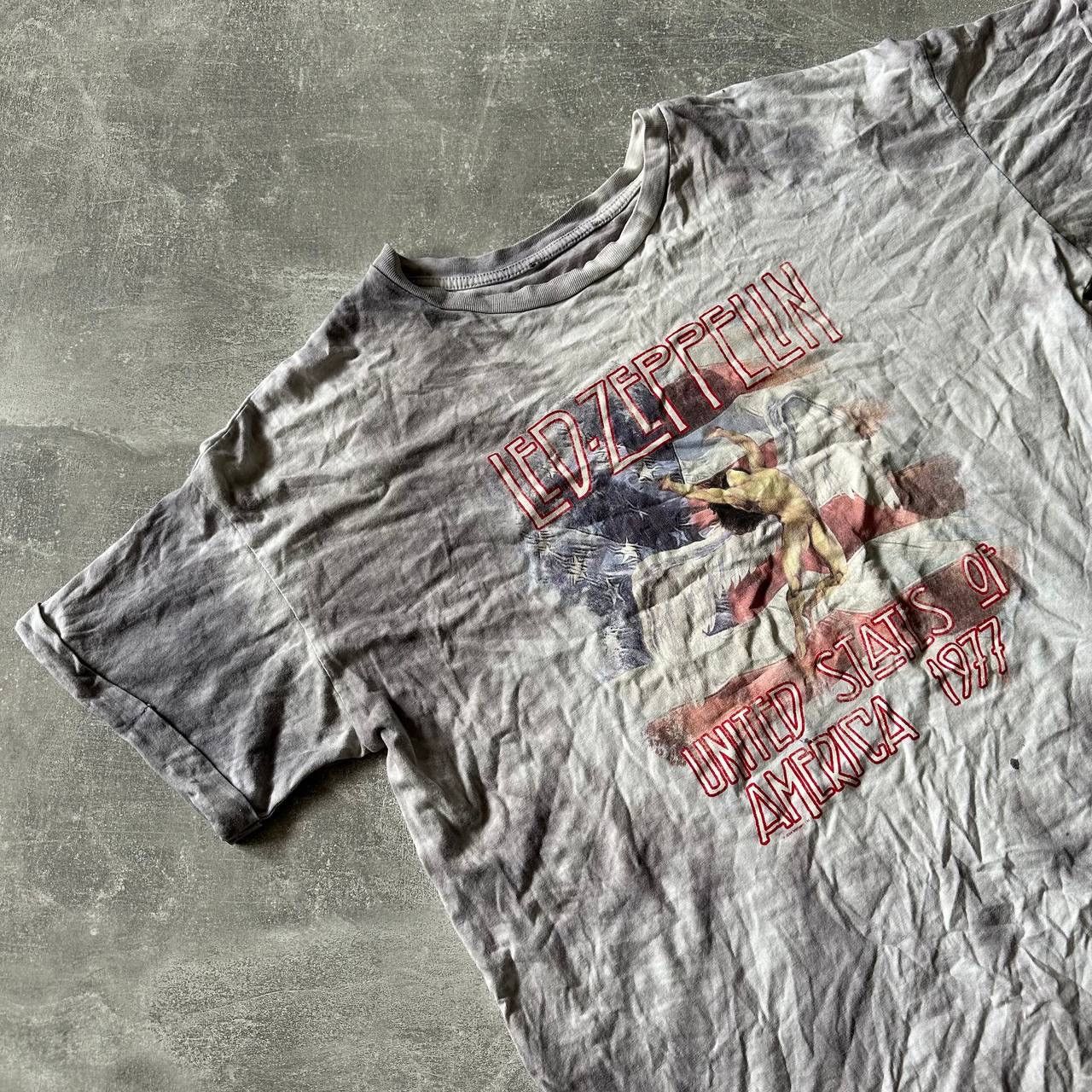Band Tees × Led Zeppelin × Vintage Vintage Led Zeppelin United States Tour Band Tee Shirt Size US M / EU 48-50 / 2 - 2 Thumbnail
