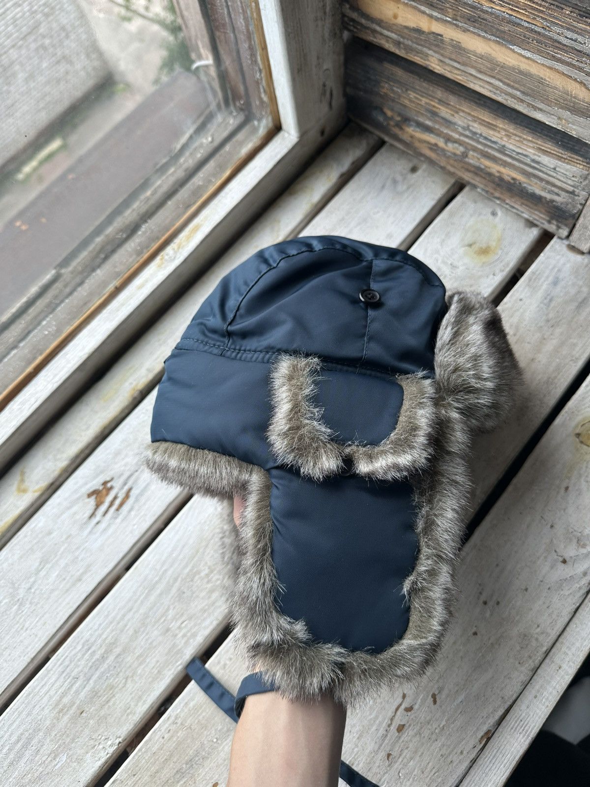 Vintage 🚨Y2K HYPE FUZZY MOHAIRE AVIATOR USHANKA HAT bubble Size ONE SIZE - 2 Thumbnail