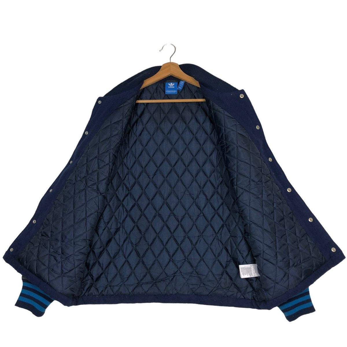 Adidas 🔥VINTAGE VARSITY JACKET ADIDAS BIG LOGO FULL PRINT Size US M / EU 48-50 / 2 - 13 Thumbnail