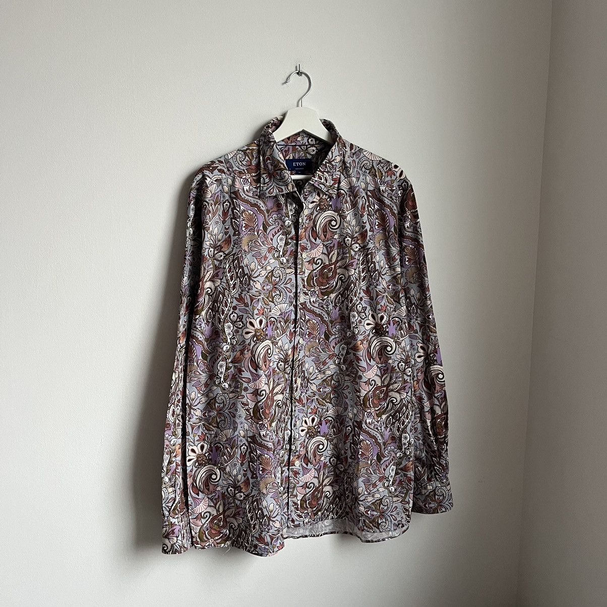 Eton ETON Monogram Men’s Shirt XXL Size US XXL / EU 58 / 5 - 1 Thumbnail