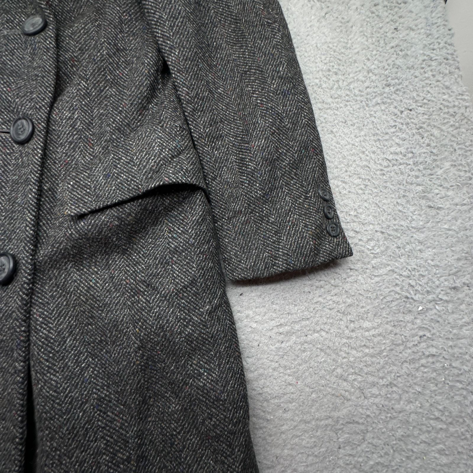 Brooks Brothers VTG Brooks Brothers Herringbone Tweed Long Coat Womens 18 Size XXL / US 16-18 / IT 52-54 - 12 Thumbnail