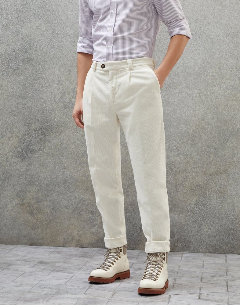 Brunello Cucinelli o1w1db10924 Pants in White Size US 30 / EU 46 - 1 Thumbnail