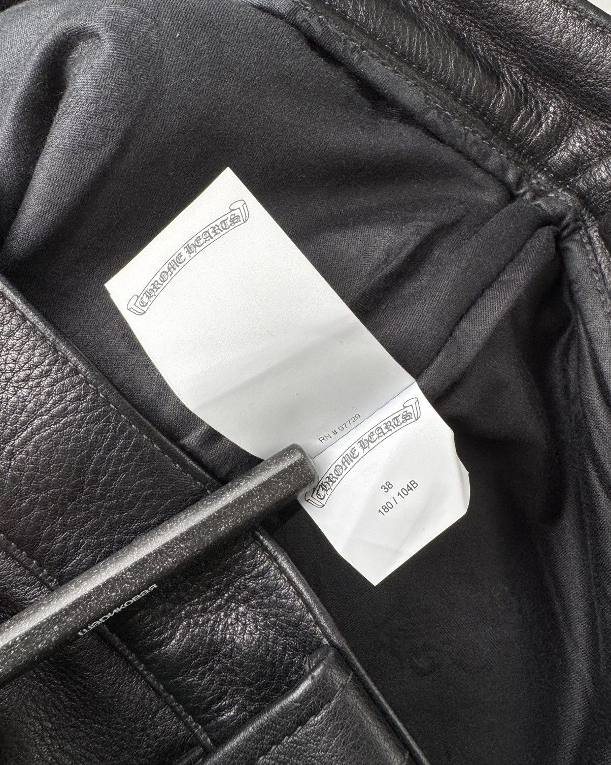 Chrome Hearts Chrome Hearts Fleur Knee Leather Pants Size US 38 / EU 54 - 11 Thumbnail