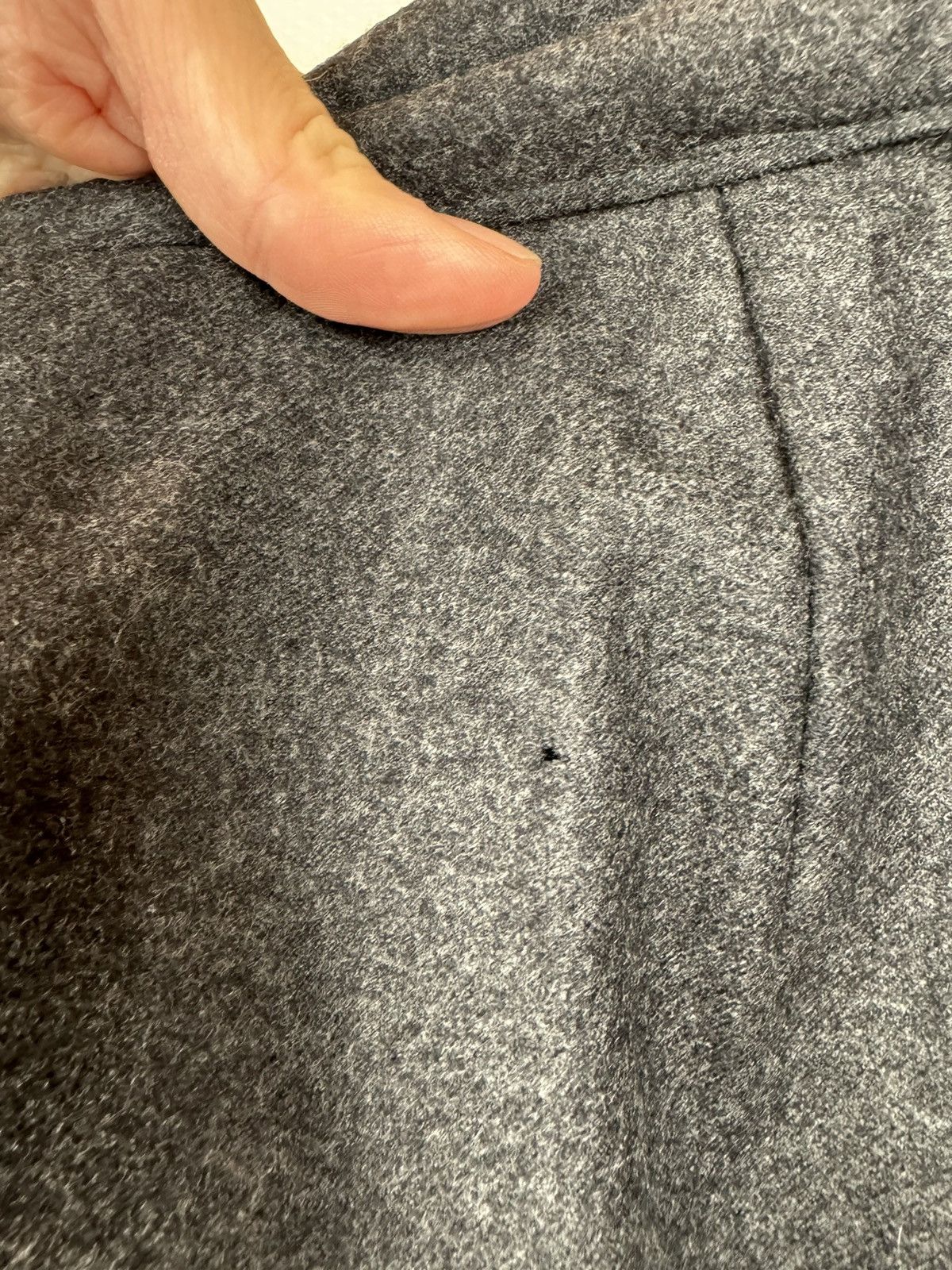 Gucci Gucci vintage wool pencil straight skirt gray anthracite L Size 34" / US 12 / IT 48 - 12 Thumbnail
