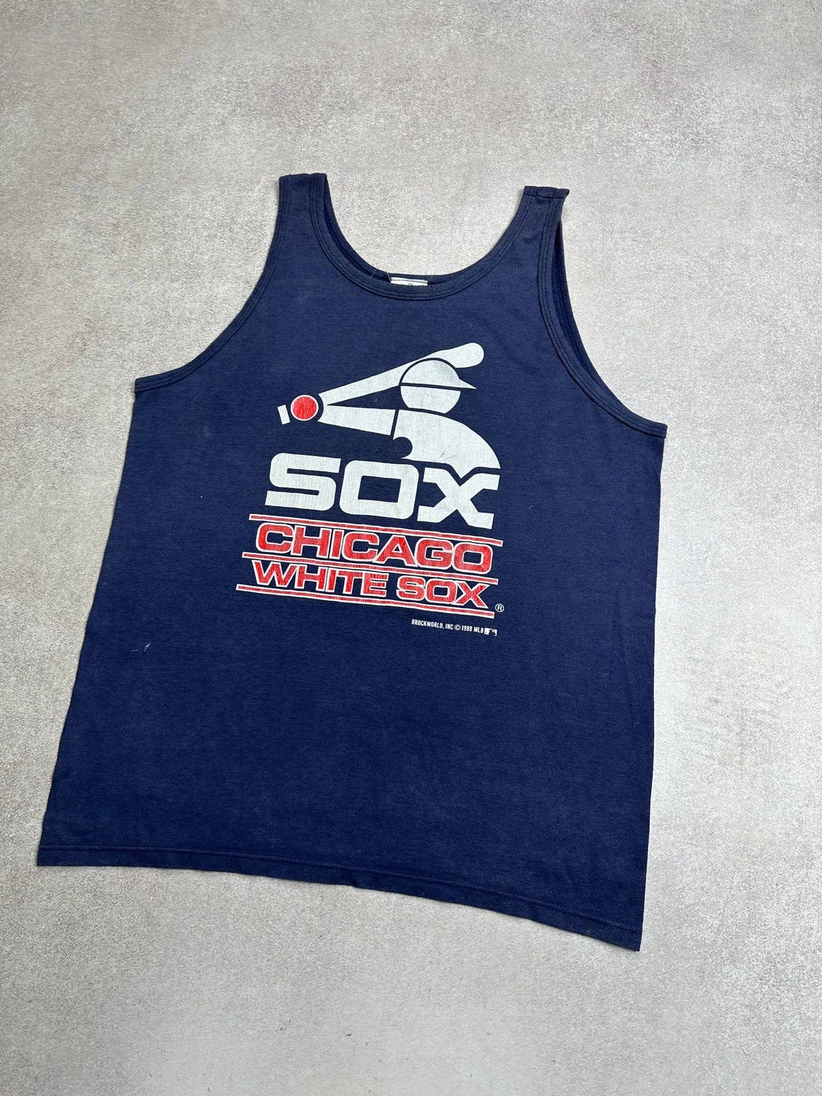 MLB 1988 MLB Red Sox Chicago Tank Top Sleeveless XL Size US XL / EU 56 / 4 - 2 Thumbnail