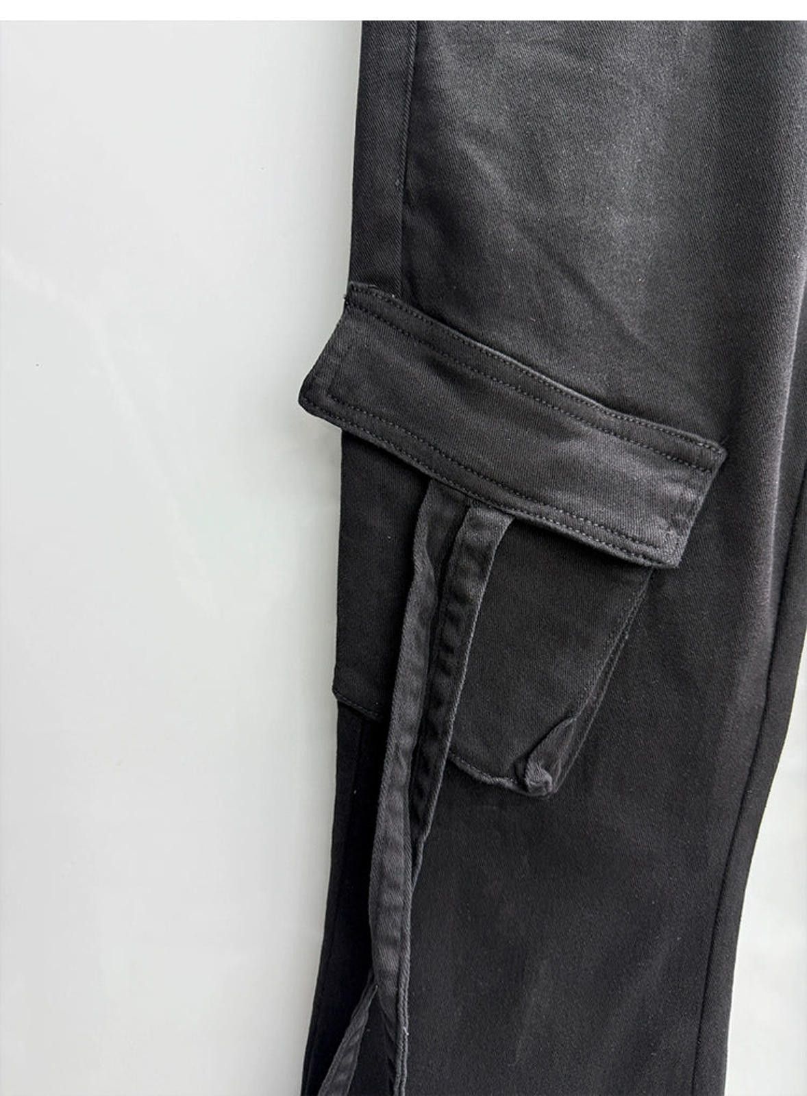 Other Black Cargo Pants with Straps Size US 34 / EU 50 - 5 Thumbnail