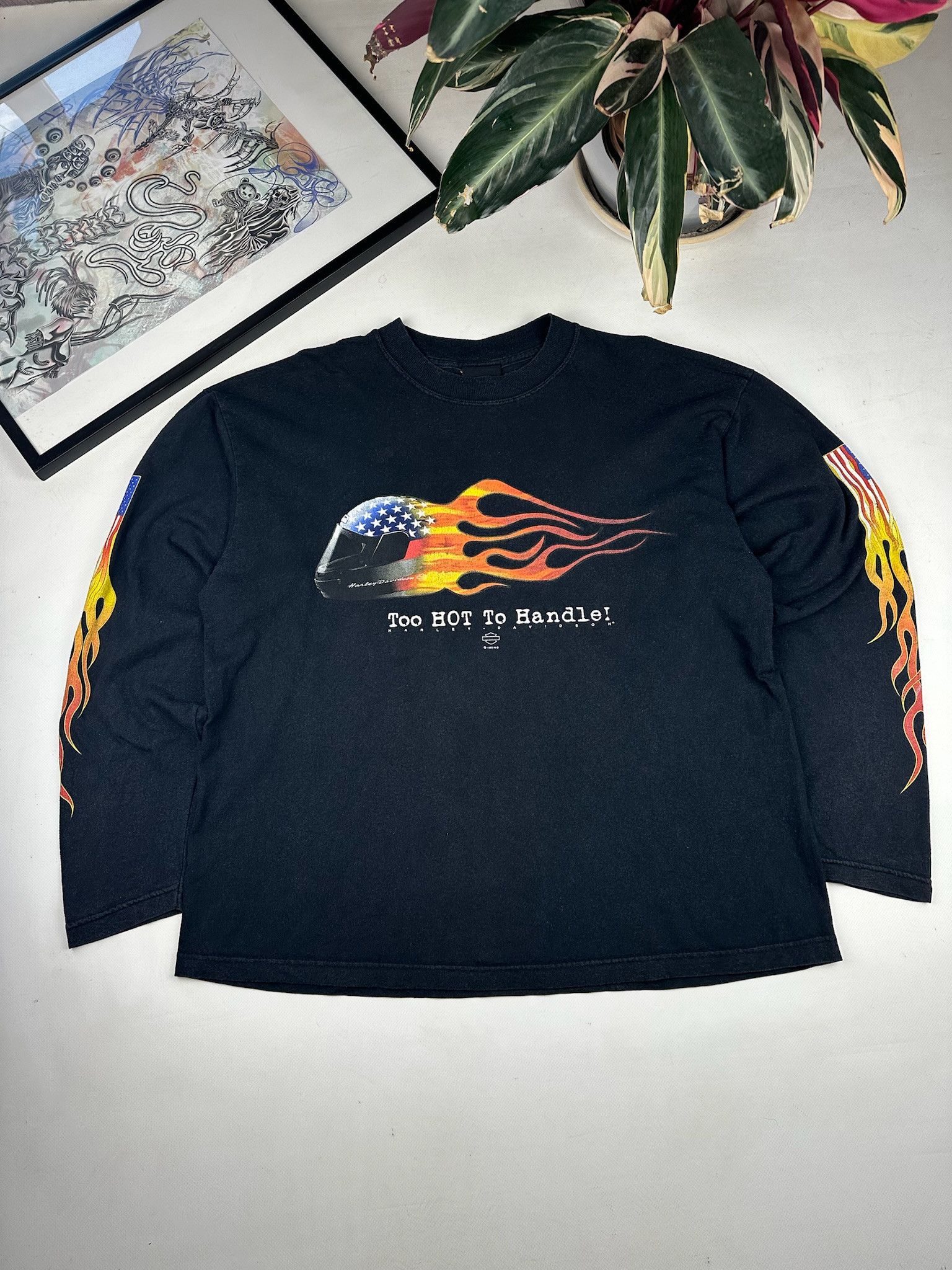 Vintage Harley Davidson Long Sleeve Size US L / EU 52-54 / 3 - 1 Thumbnail