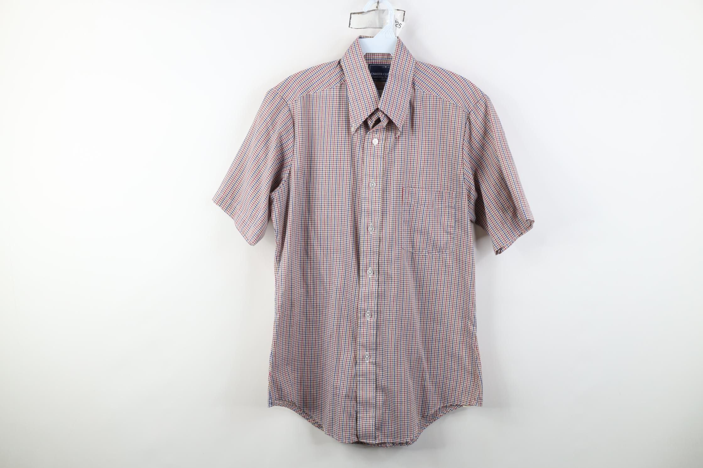 Vintage Vintage 70s Streetwear Dagger Collar Button Down Shirt USA Size US M / EU 48-50 / 2 - 1 Thumbnail
