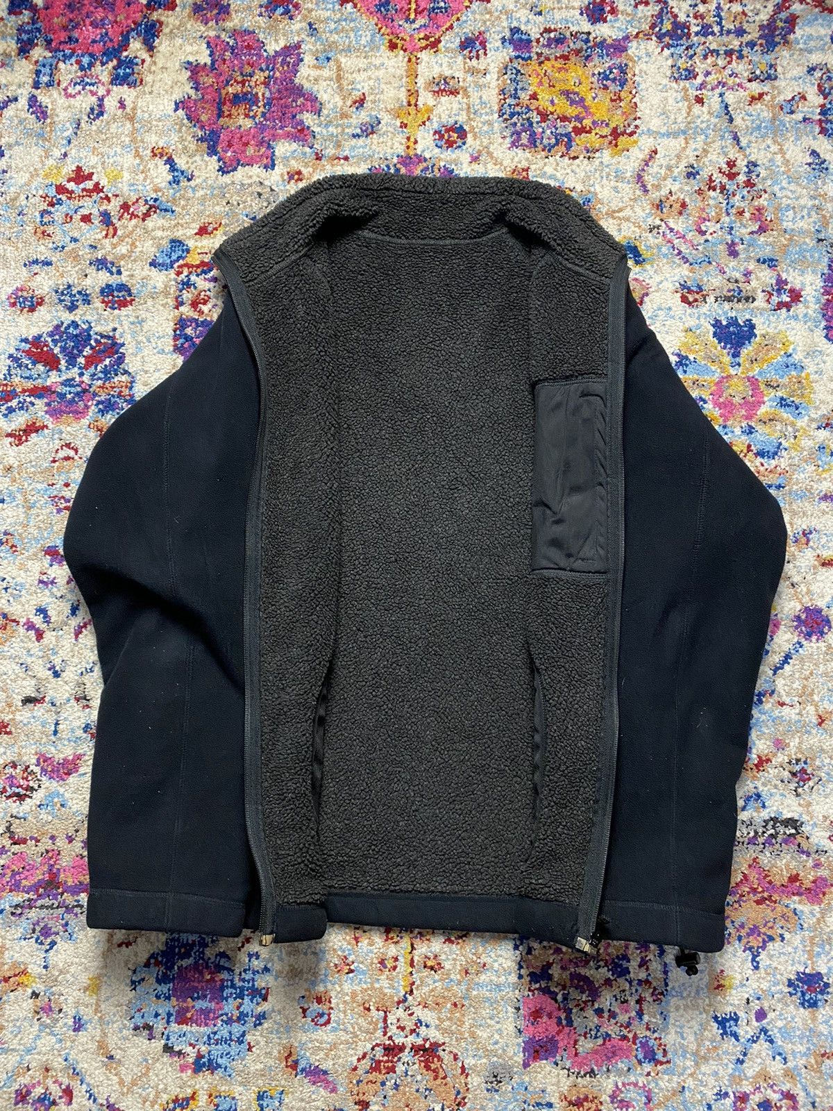 Uniqlo × Vintage 90s Uniqlo Pile Lined Fleece Full-Zip High Collared Jackets Size US L / EU 52-54 / 3 - 3 Thumbnail