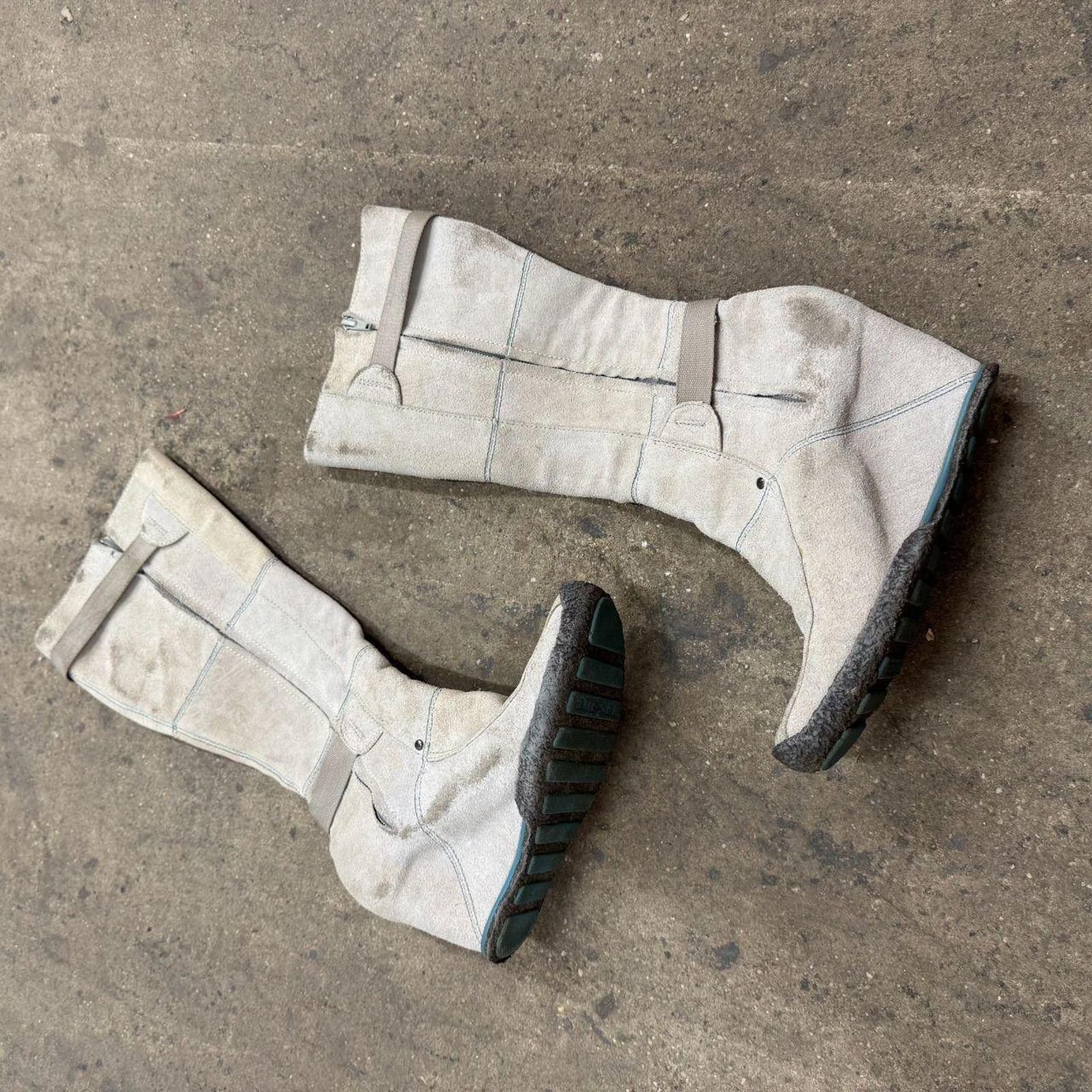 Diesel Rare Vintage Diesel Y2K Suede Wedge Boots Archival Grunge Size US 7 / IT 37 - 5 Thumbnail