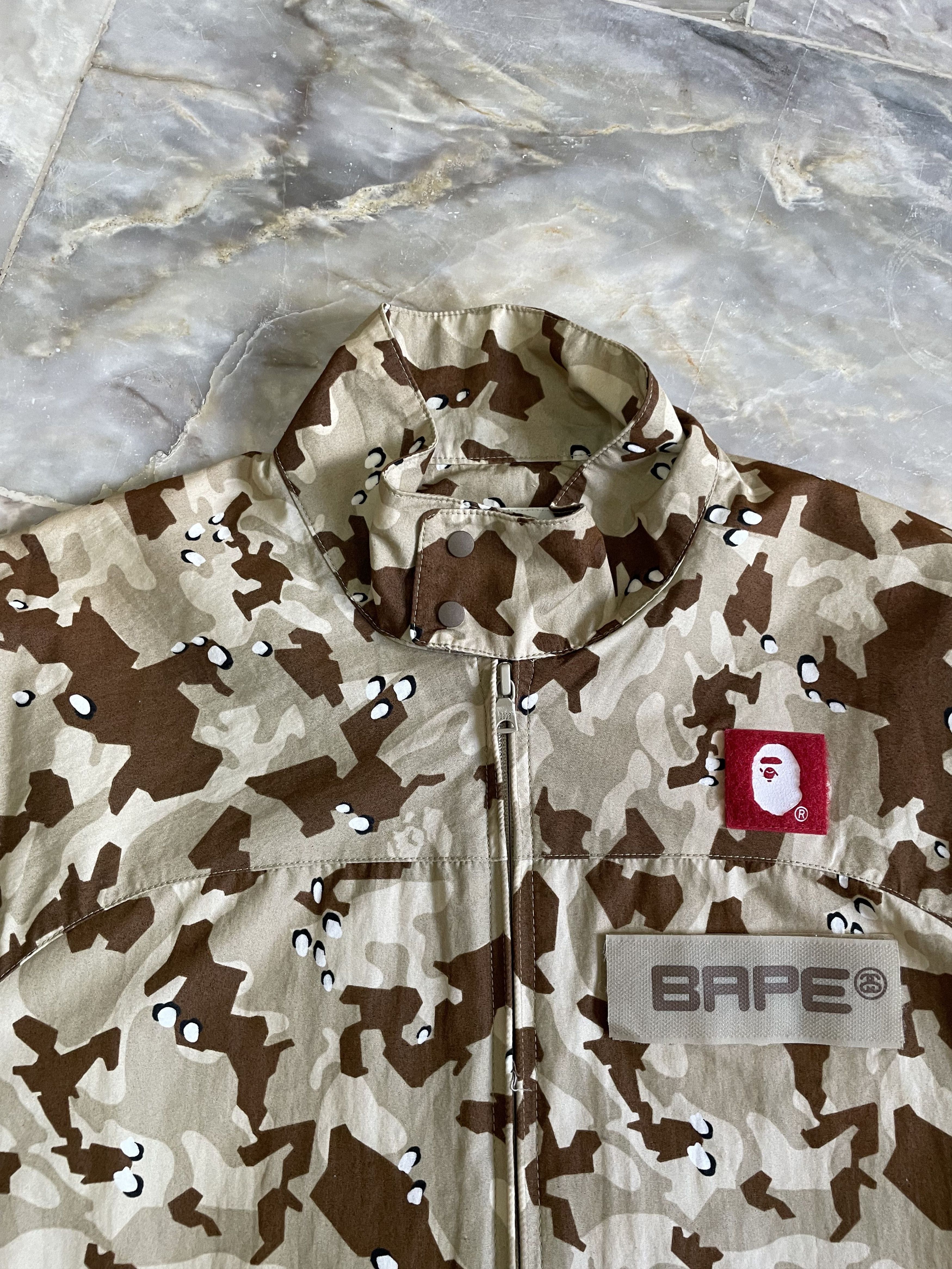Bape × Stussy BAPE Ill Collaboration Desert Camo Rain Jacket Size US M / EU 48-50 / 2 - 4 Thumbnail