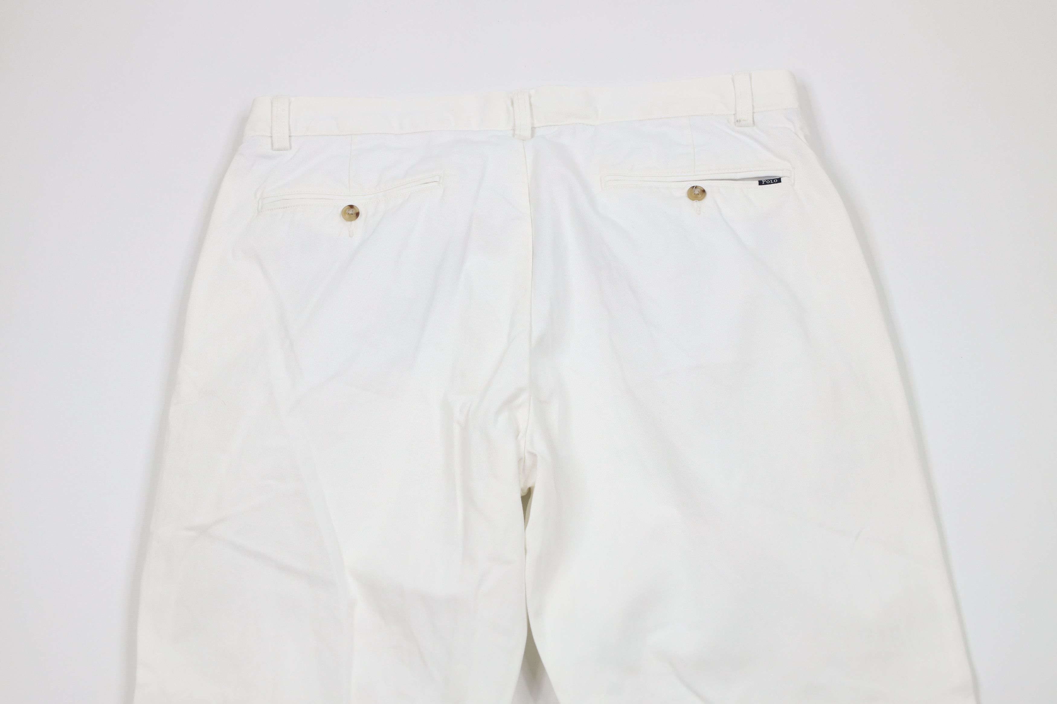 Ralph Lauren × Vintage Vintage Ralph Lauren Classic Fit Chino Pants White Cotton Size US 33 - 12 Thumbnail