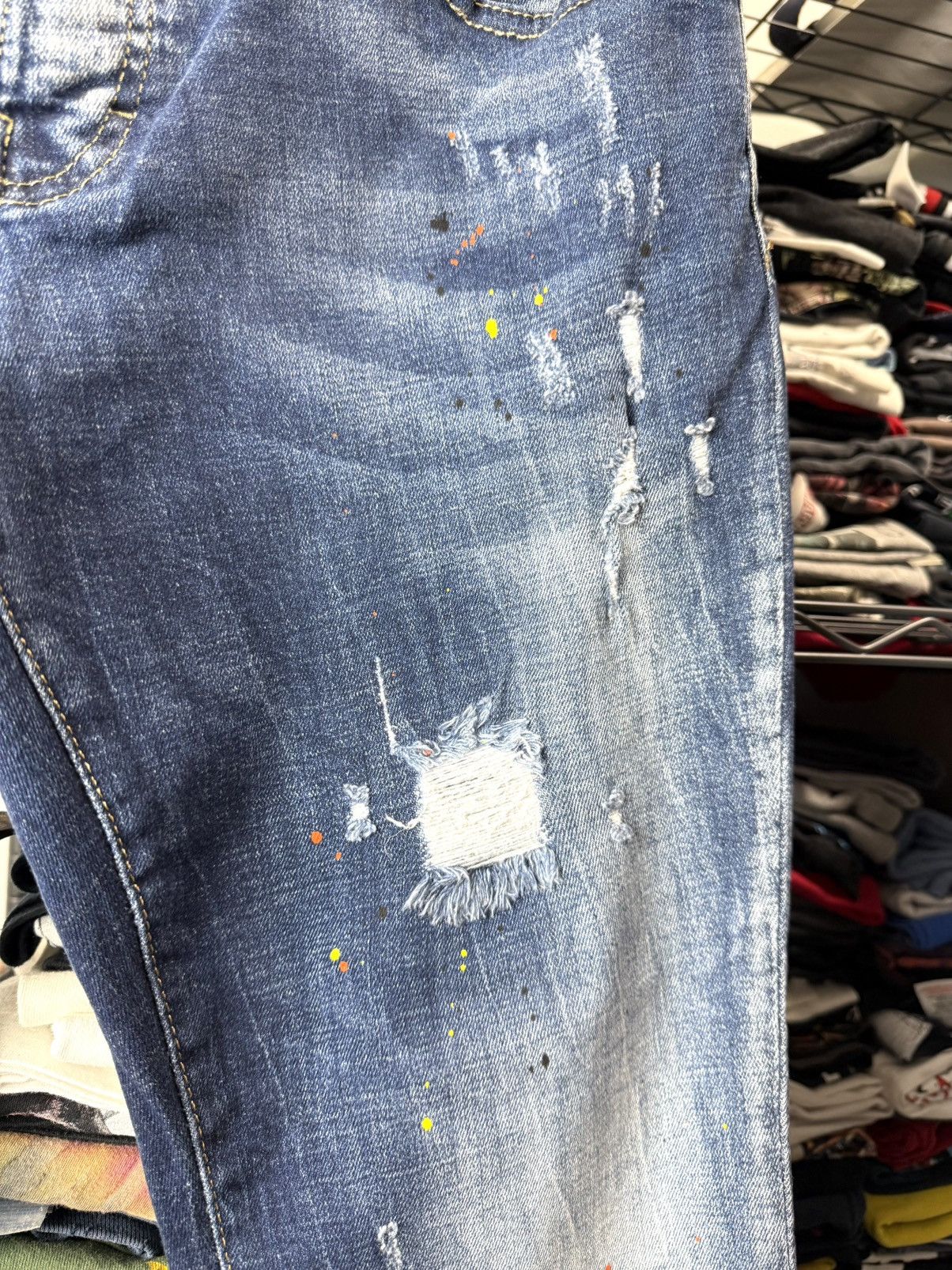 Dsquared2 Designer Dsquared2 Denim Pants Streetwear Dripp Size US 33 - 8 Thumbnail