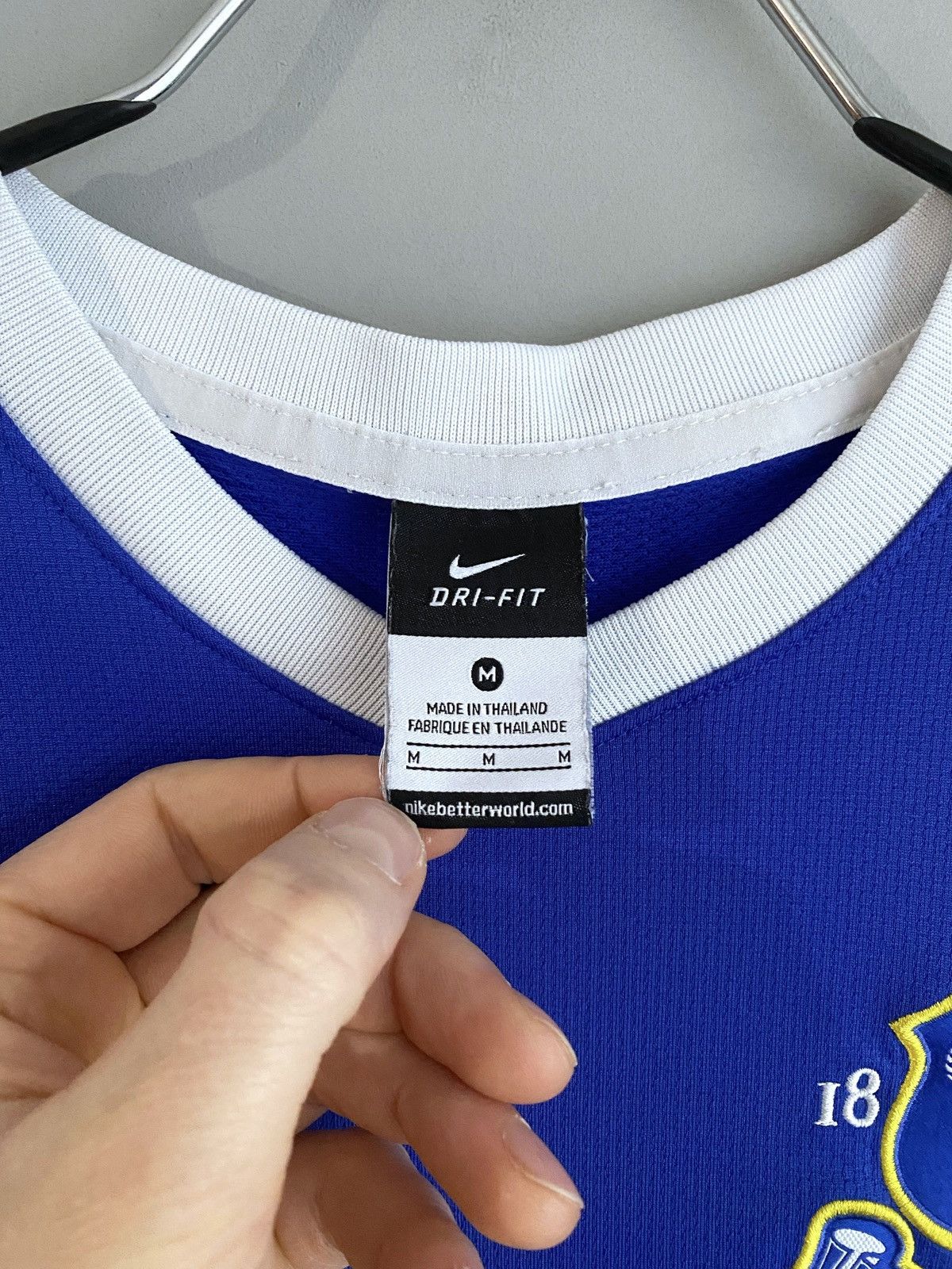 Nike Nike FC Everton 2012/2013 Home Soccer Jersey, M 510520-471 Size US M / EU 48-50 / 2 - 12 Thumbnail