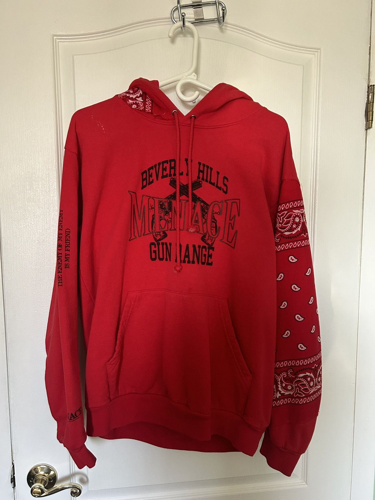 Menace Beverly Hills Gun Rage Paisley Hoodie