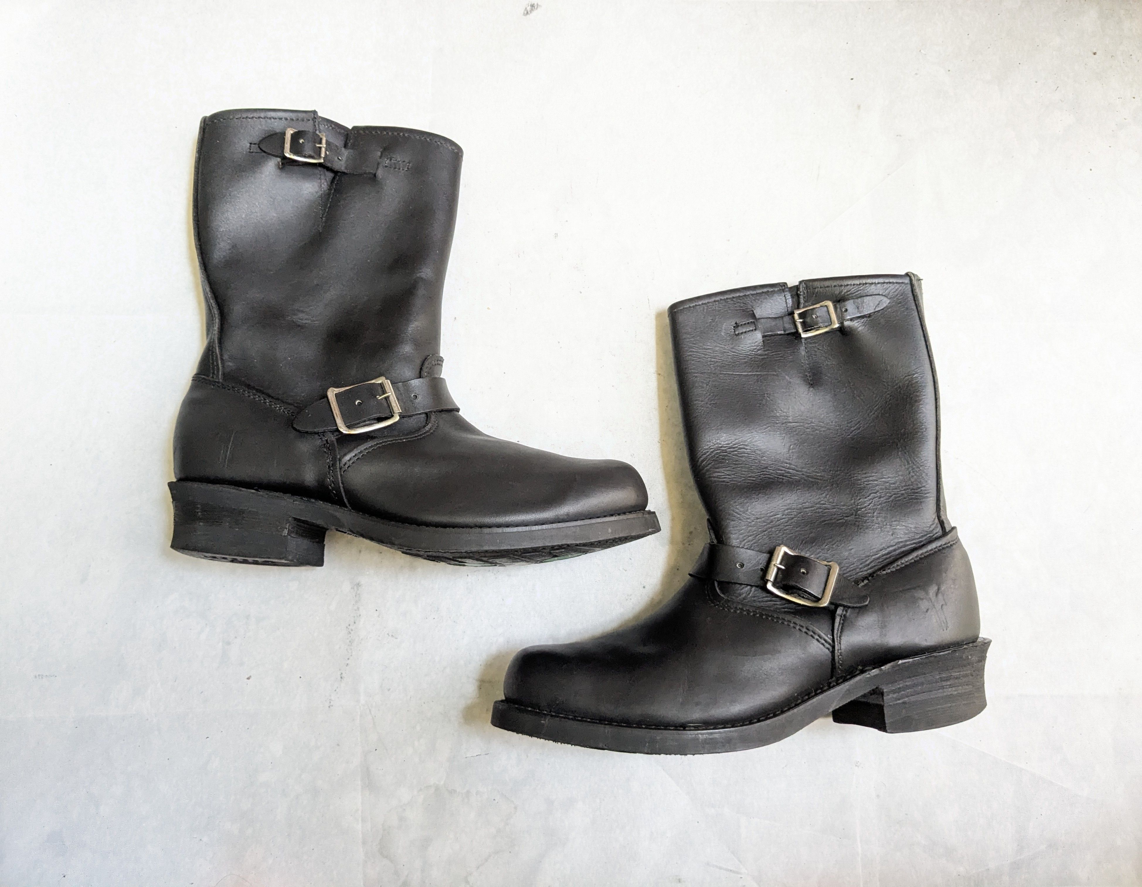 Frye Frye Engineer Boots Black Leather 9.5 Motorcycle Biker Size US 9.5 / EU 42-43 - 1 Thumbnail