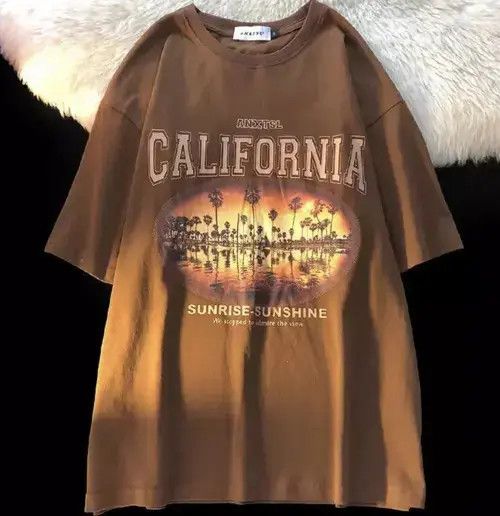 Band Tees × Vintage California Vintage Style Graphic Oversized Heavy Tee Shirt Size US M / EU 48-50 / 2 - 3 Thumbnail
