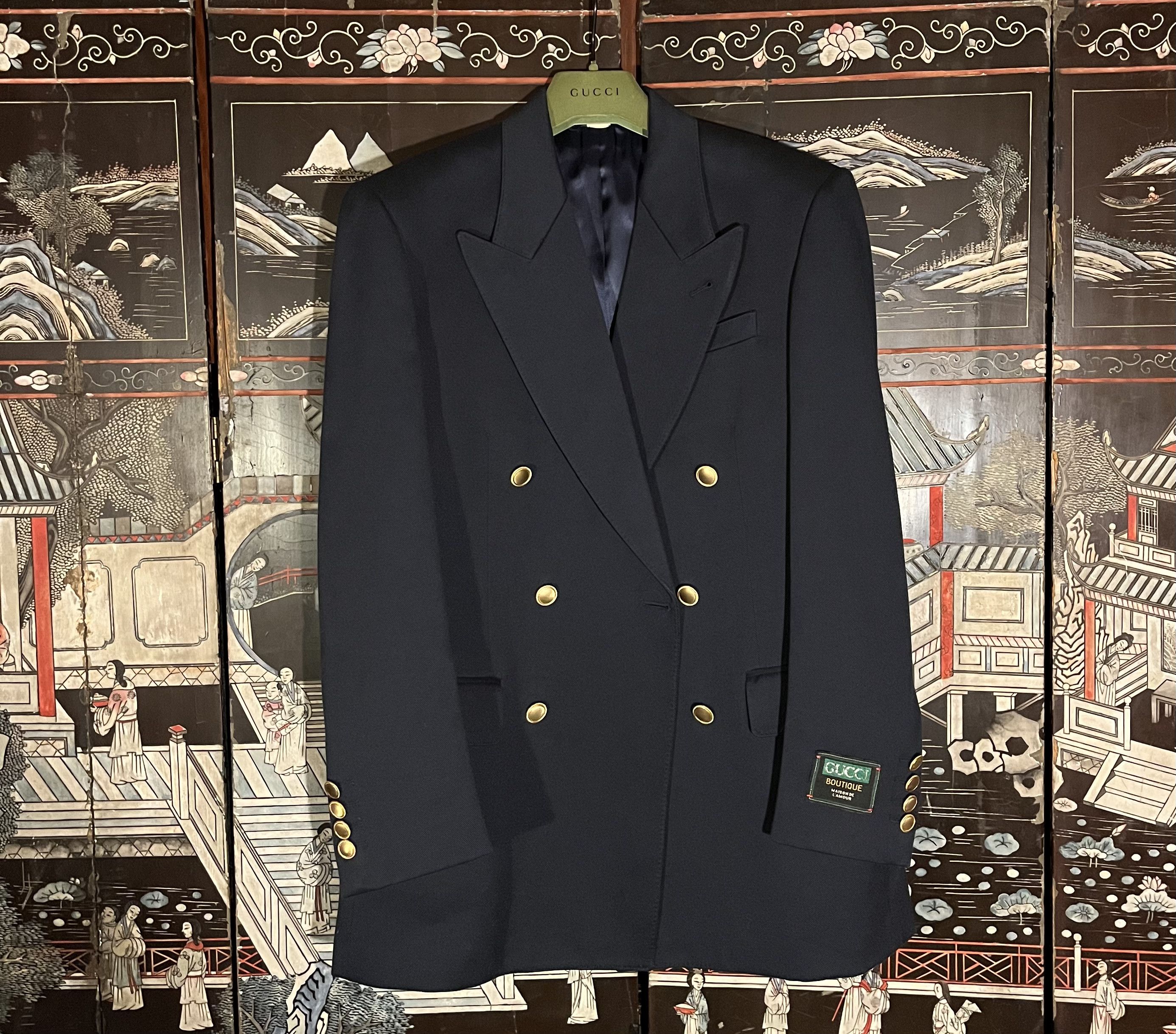 Gucci GUCCI 2024 double-breasted blue jacket IT 46/US 36 Size 36R - 1 Thumbnail