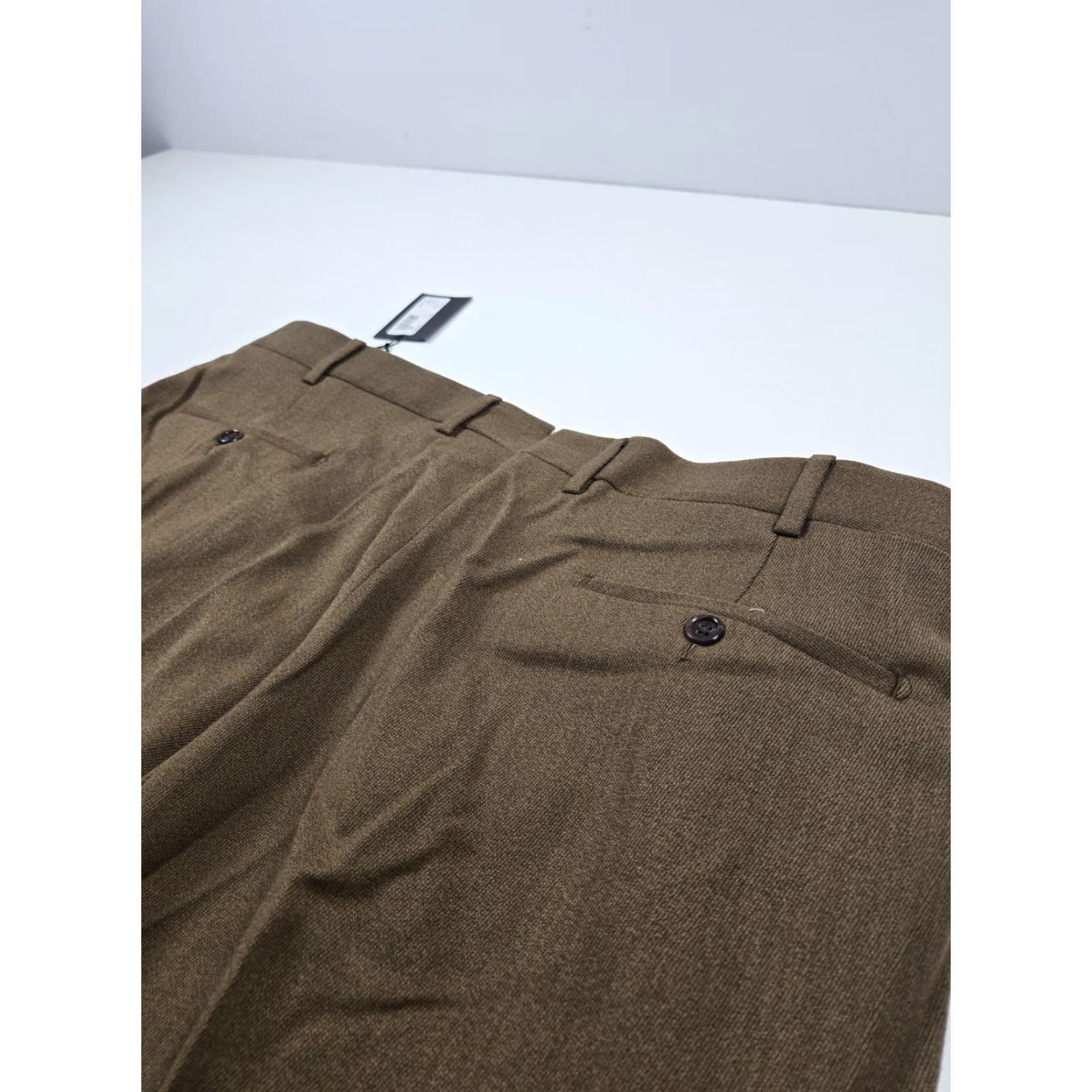 Rivieras Riviera Alfio Wool Dress Pants Mens 40x34 Brown Unhemmed Made In Canada Trousers Wool Dress Pants Men Brown Alfio Canada Unhemmed 40x36 Bis Size US 40 / EU 56 - 7 Thumbnail