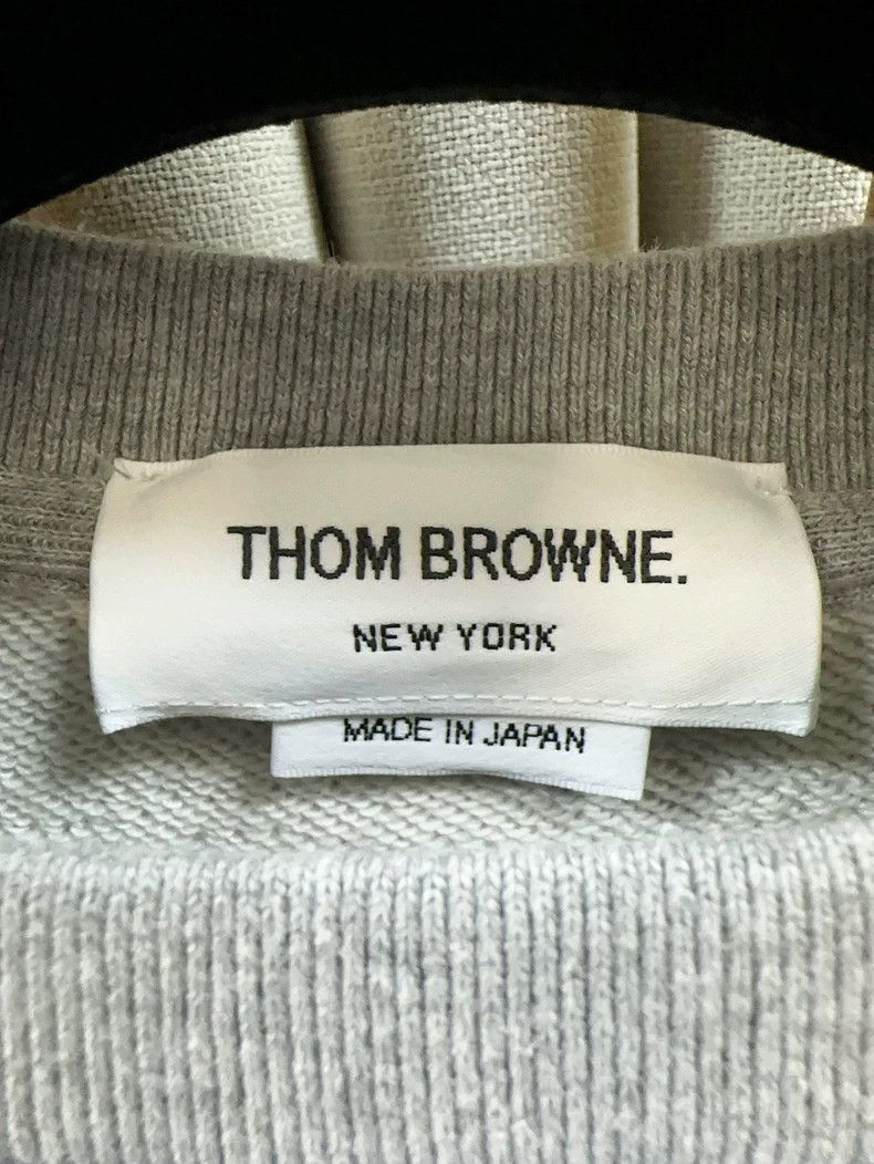 Thom Browne Thom browne Size 38 Classic gray four-bar round-neck sweat Size US XS / EU 42 / 0 - 4 Thumbnail