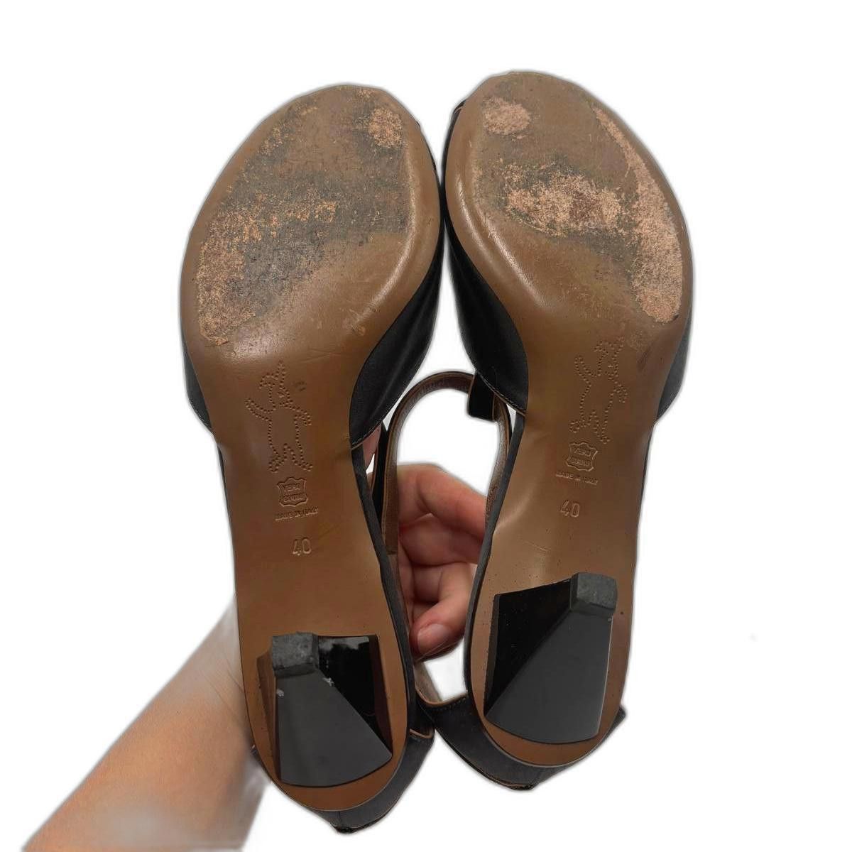 Marni MARNI Satin Peep-Toe Pumps Architectural Heel Size 9W Size US 9 / IT 39 - 6 Thumbnail