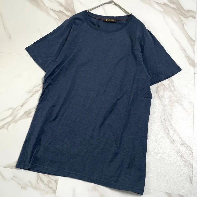 Loro Piana LORO PIANA Navy T-shirt Size US M / EU 48-50 / 2 - 1 Thumbnail