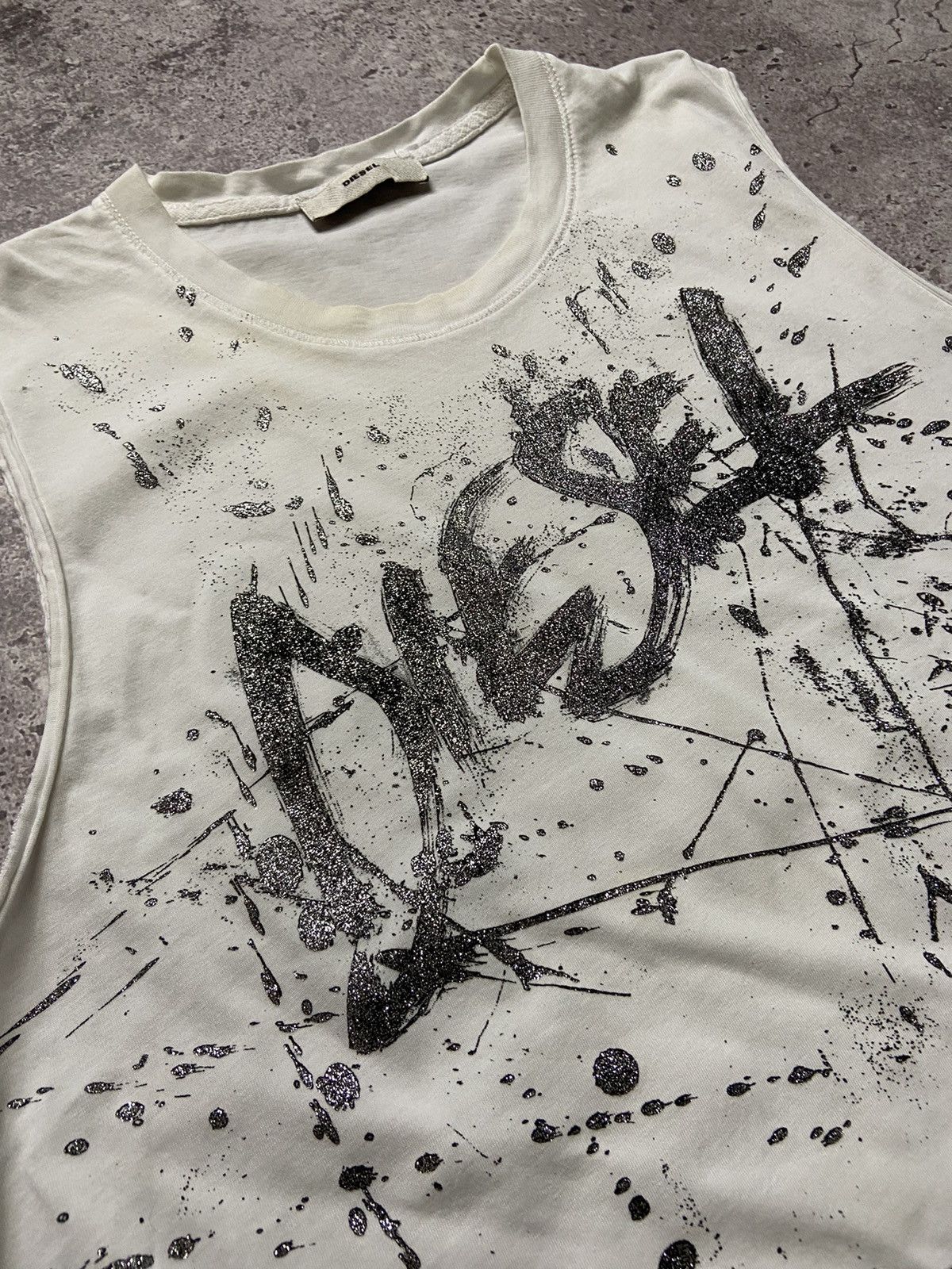 Diesel × Vintage Rare Diesel Vintage 00s Y2K Tank Top T shirt Size US M / EU 48-50 / 2 - 2 Thumbnail