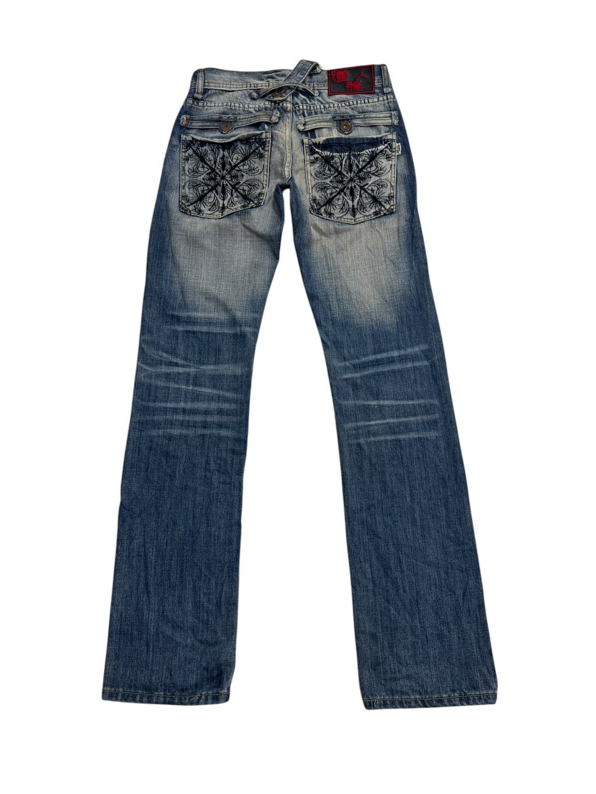 Japanese Brand JAPANESE STYLE LIE REN TOU VERY RARE DESIGN DISTRESSED DENIM Size US 28 / EU 44 - 18 Thumbnail
