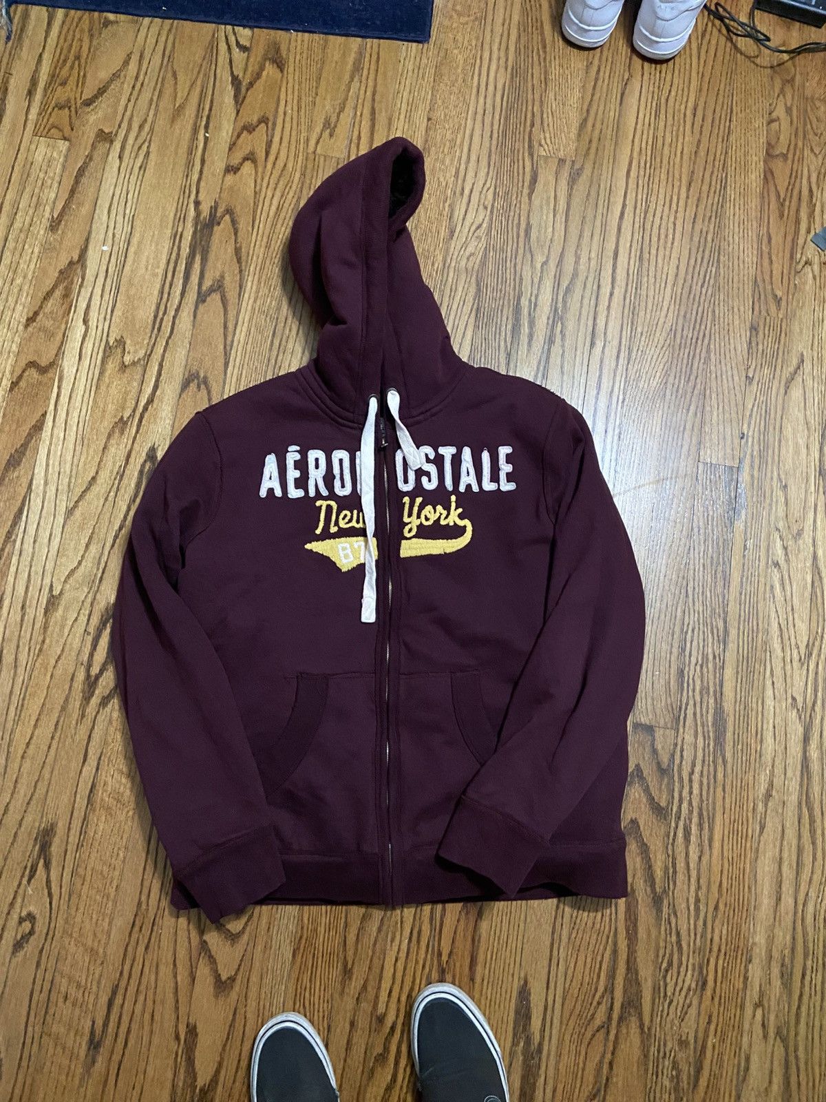 Aeropostale Aeropostale fur lined zip up hoodie Size US XL / EU 56 / 4 - 1 Thumbnail