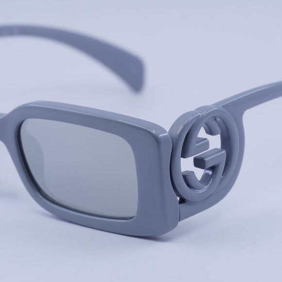 Gucci 🕶️ New Gucci GG1325S 011 Sunglasses - Silver Frame, Silver Size ONE SIZE - 4 Thumbnail